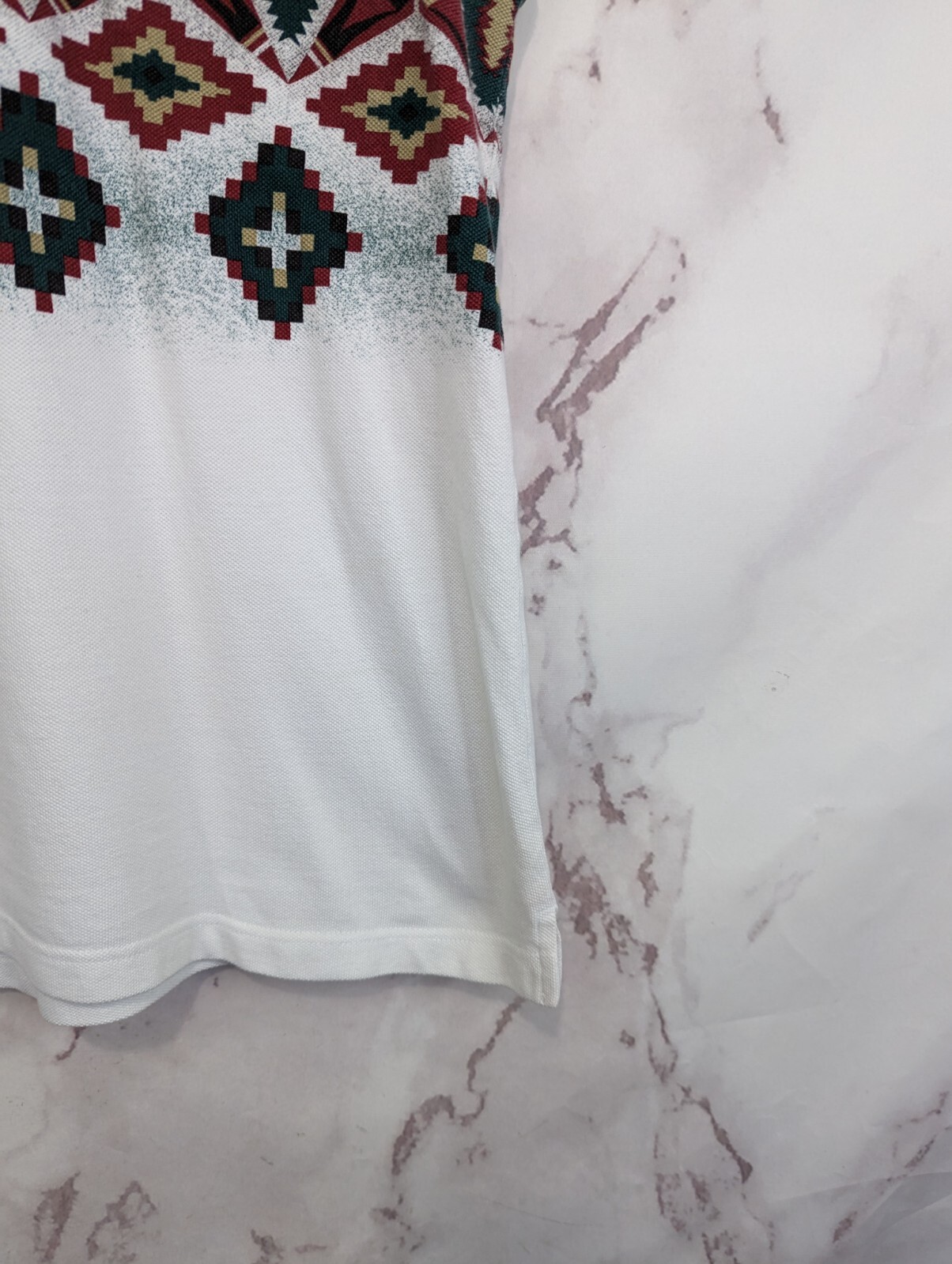 Vintage Top Women Large Tank Southwest Sleeveless Shirt 90s Polo Aztec