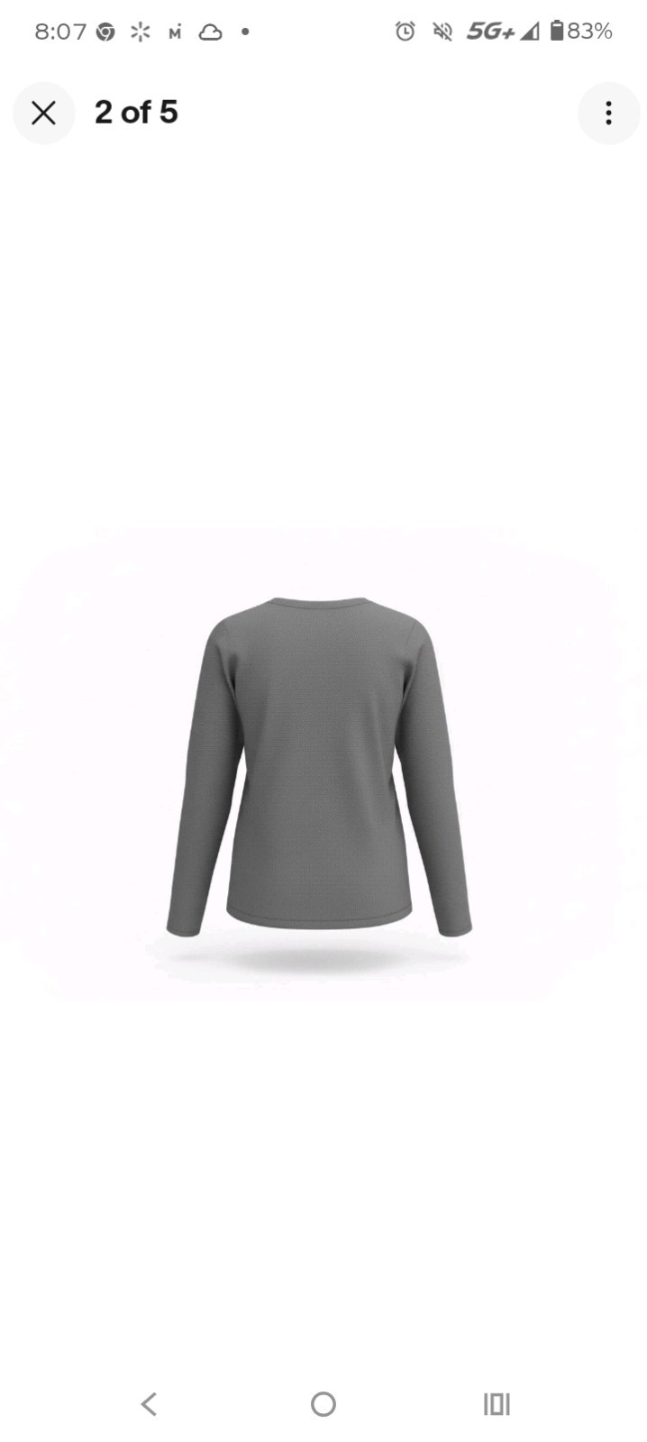 Ladies Long Sleeve Top With “Money Can’t Buy Happiness But It Can Buy Book” Gray