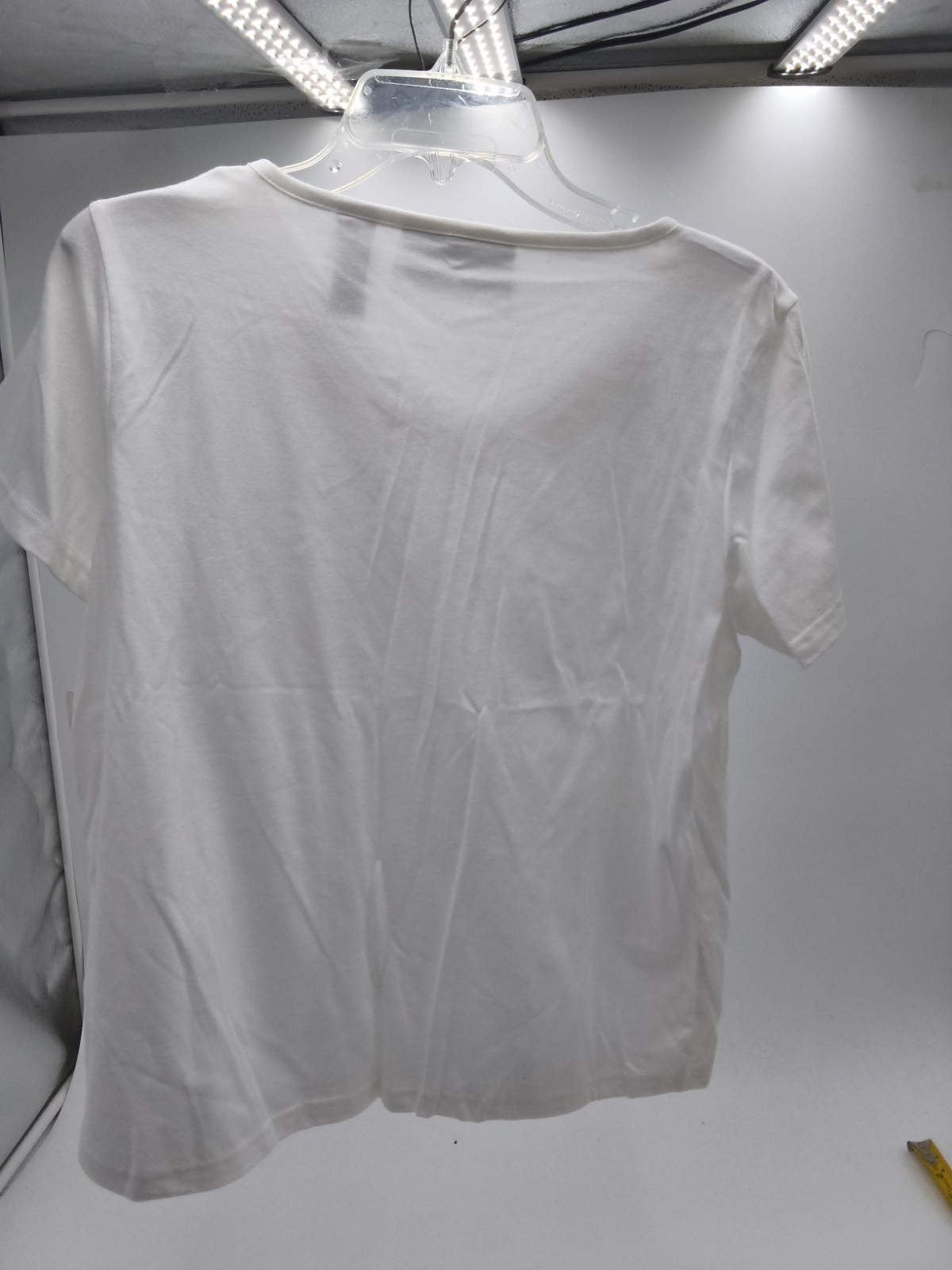 Woman’s Village Brand White Embellished Patriotic T-shirt NWT
