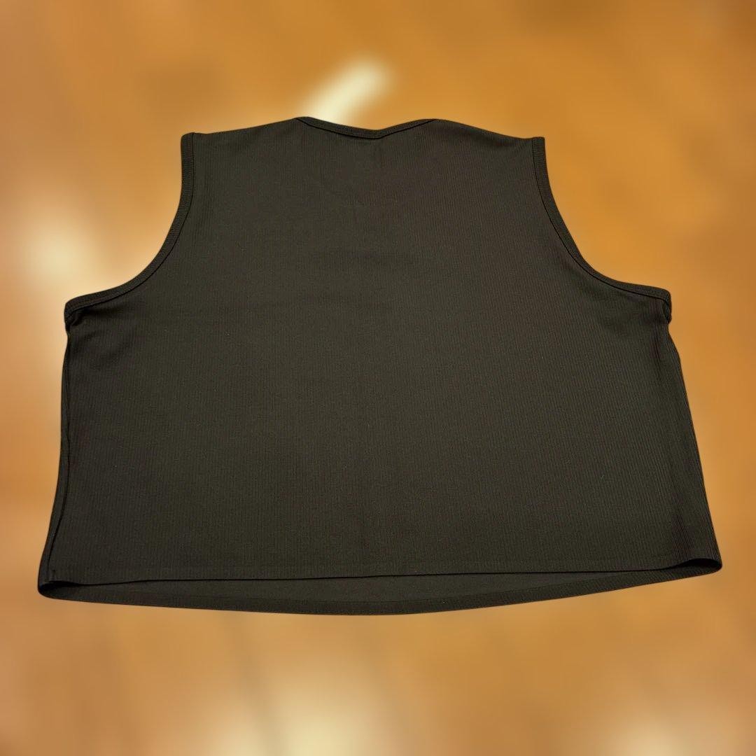UNIQLO AIRism Soft Rib T Sleeveless Black XL