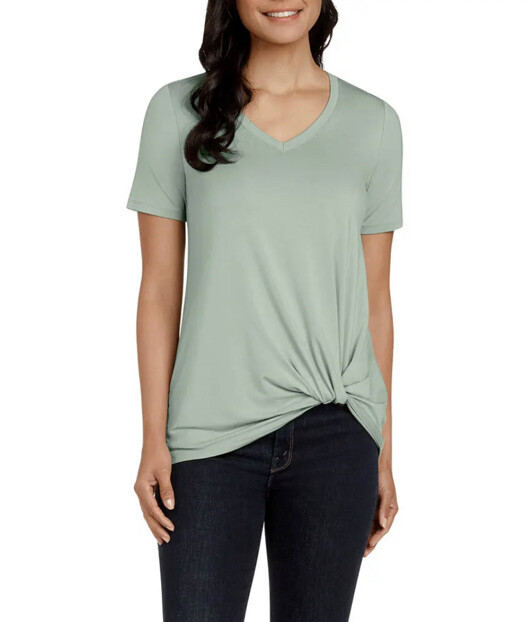 Matty M Twist Knot Top 2 Pack! Includes both Light Olive and Black