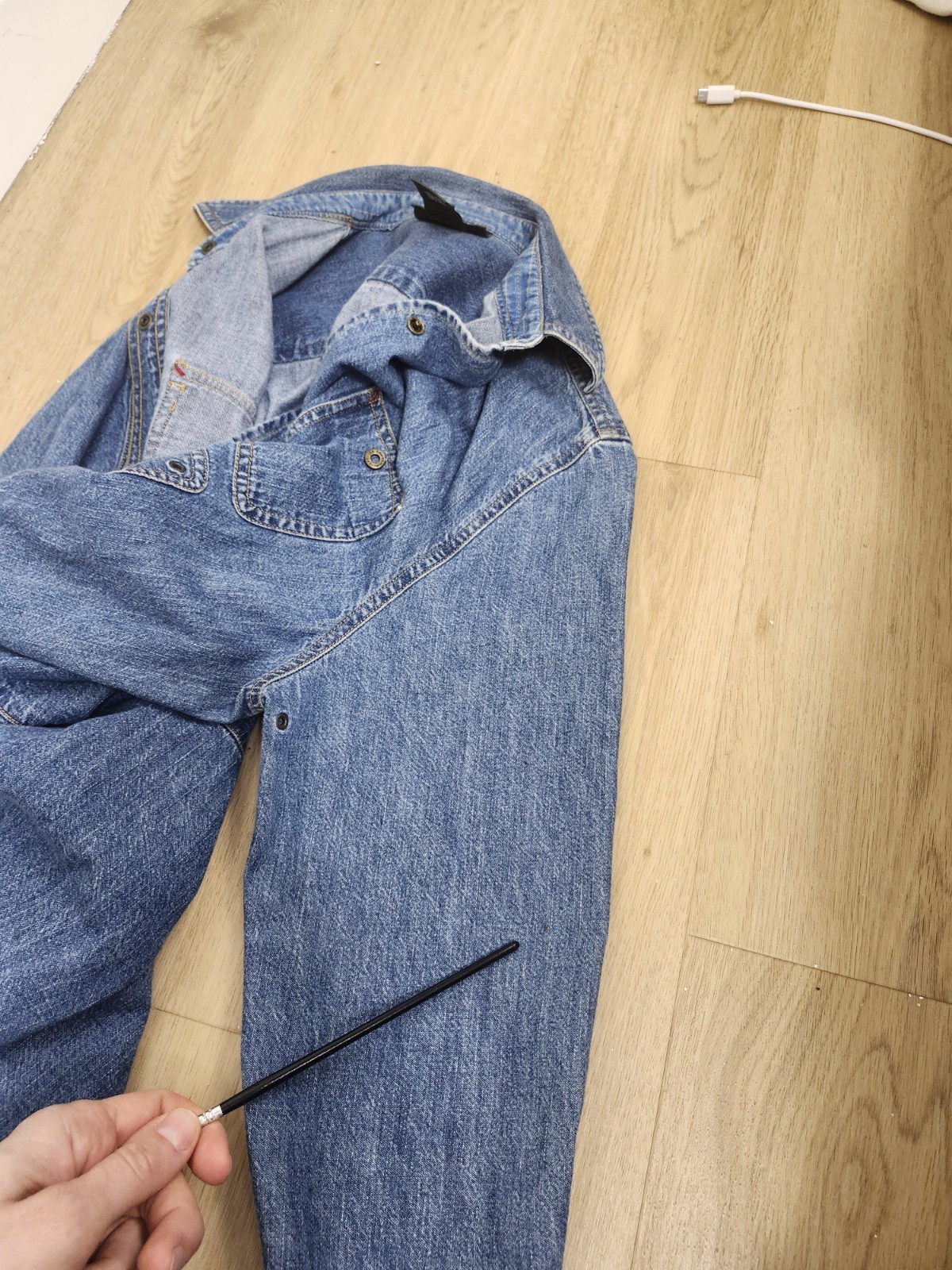 Vintage Lauren Jeans Co. Ralph Lauren Blue Denim Shirt Women’s Size 10P