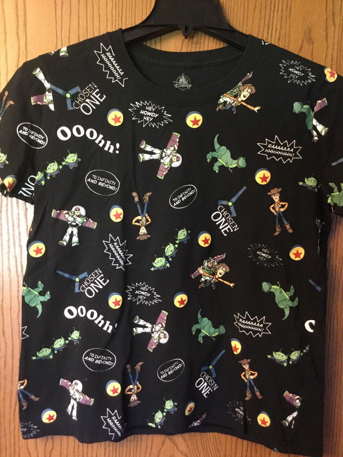 Toy Story. Disney Shirt. Black. Ladies Cut. XL