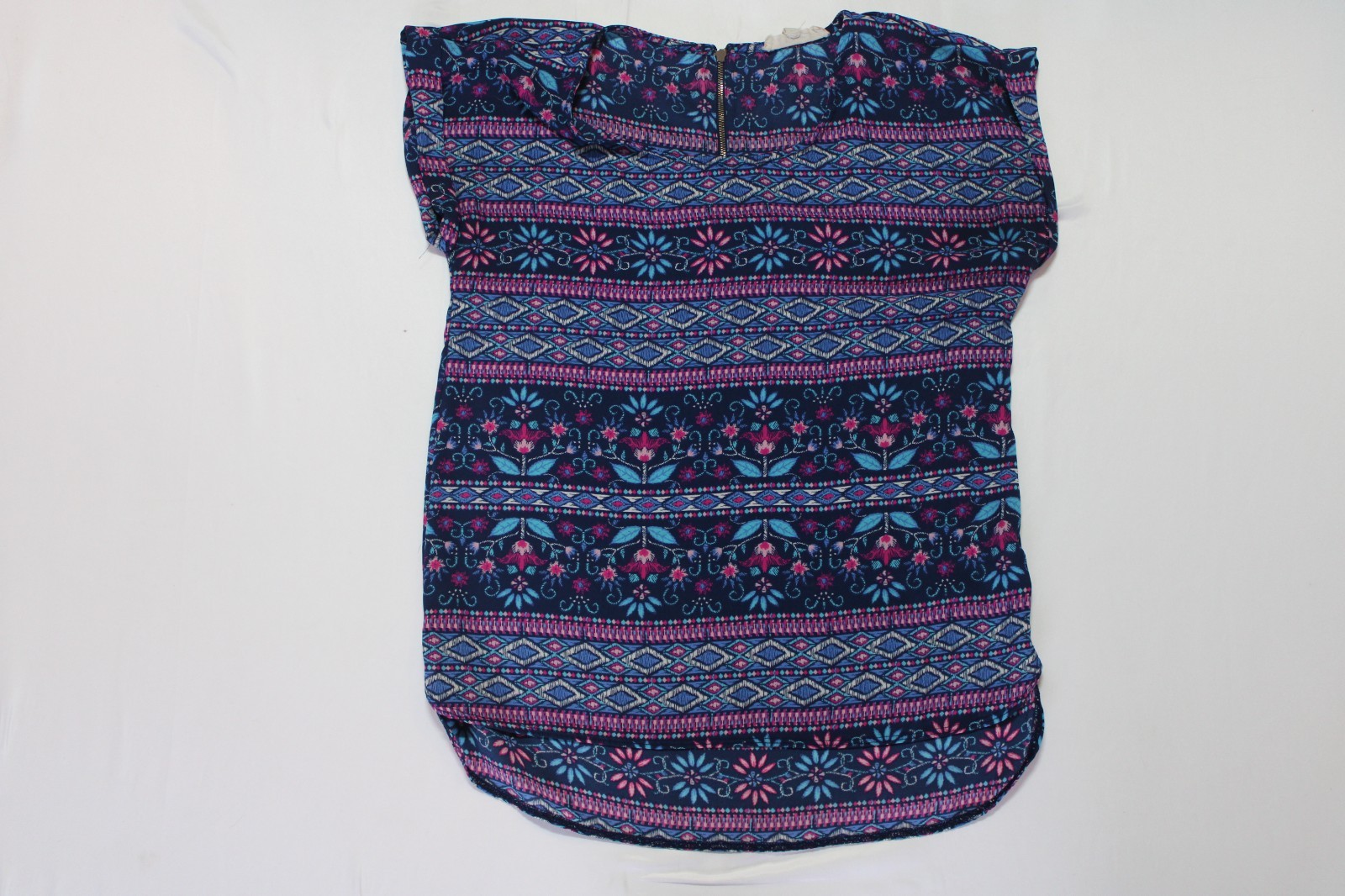 pink republic top Small navy/fuchsia