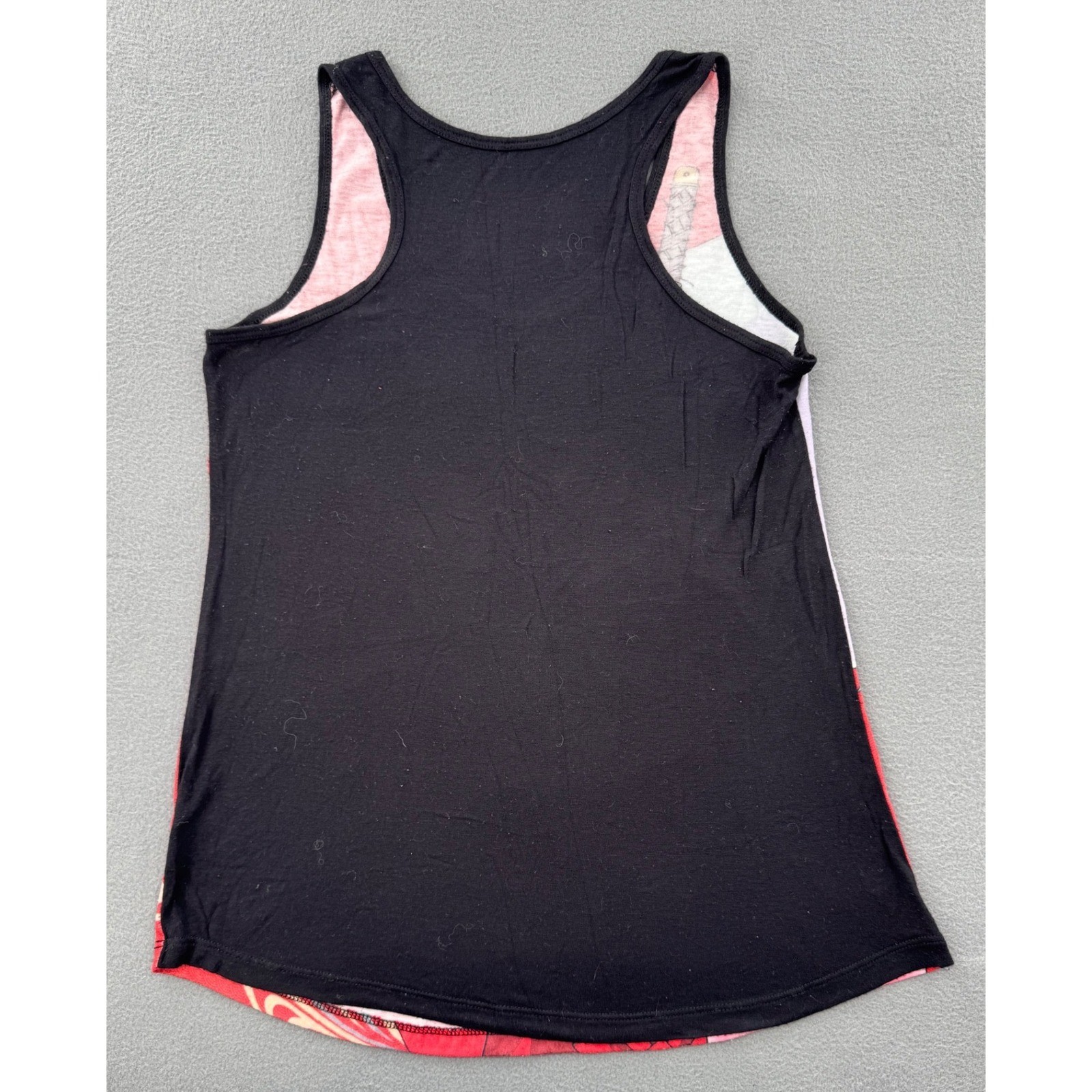 Inuyasha Graphic Tank Top Small Red Black Anime Manga Tessaiga Print Cosplay