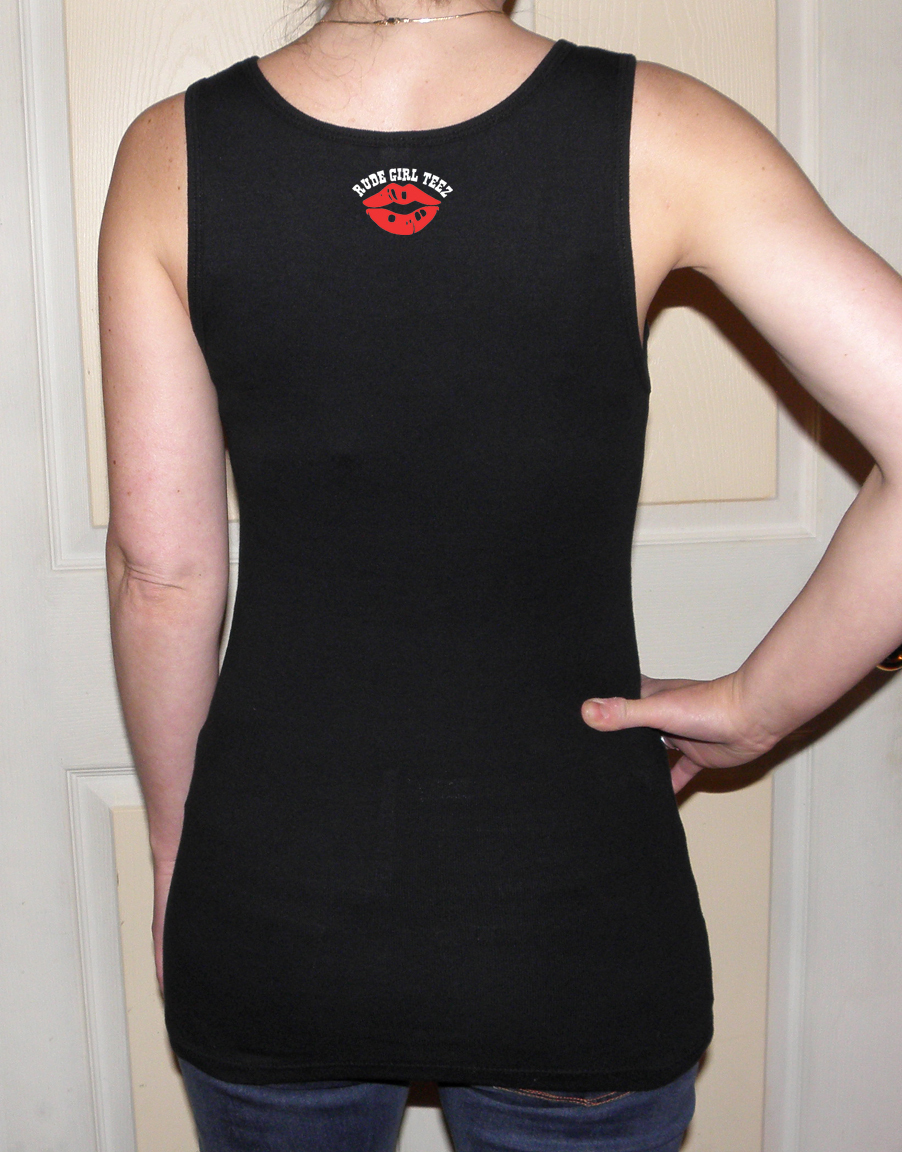 Womans Tank Tops, Basic Black, Baby Rib, Money Changes Everthing, 100% Cotton