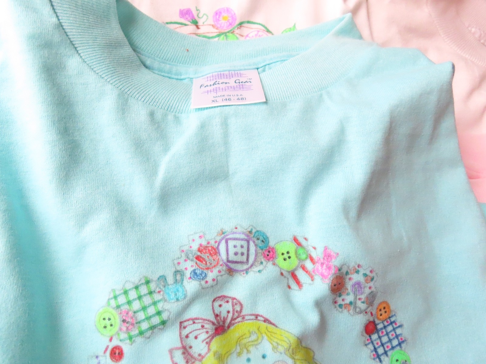 LOT of Fashion Gear t-shirts with handmade designs- size Varies- XL, XXL and 2XL