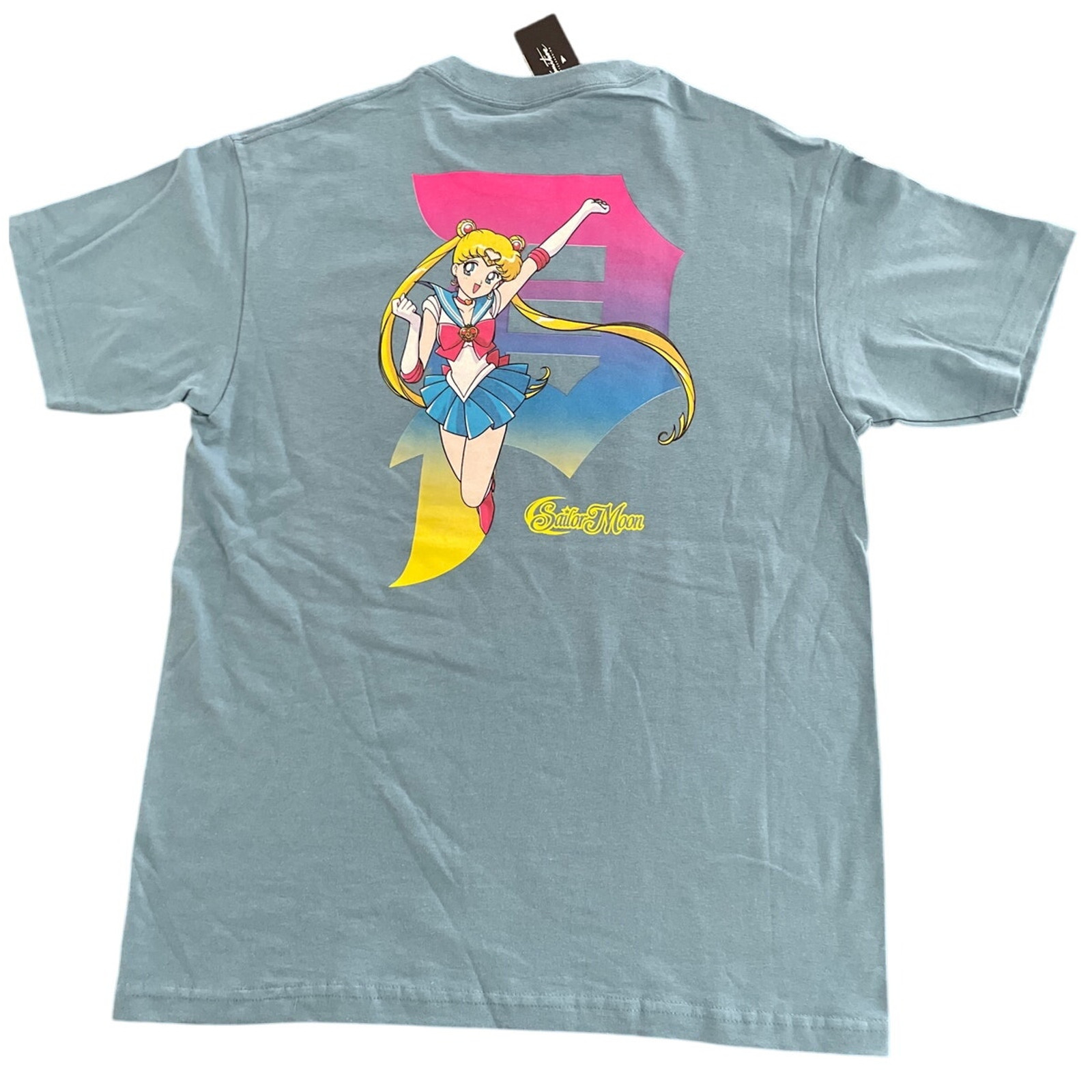 Primitive Sailor Moon Toei Anime T-Shirt Blue NWT Large Women Medium Men’s