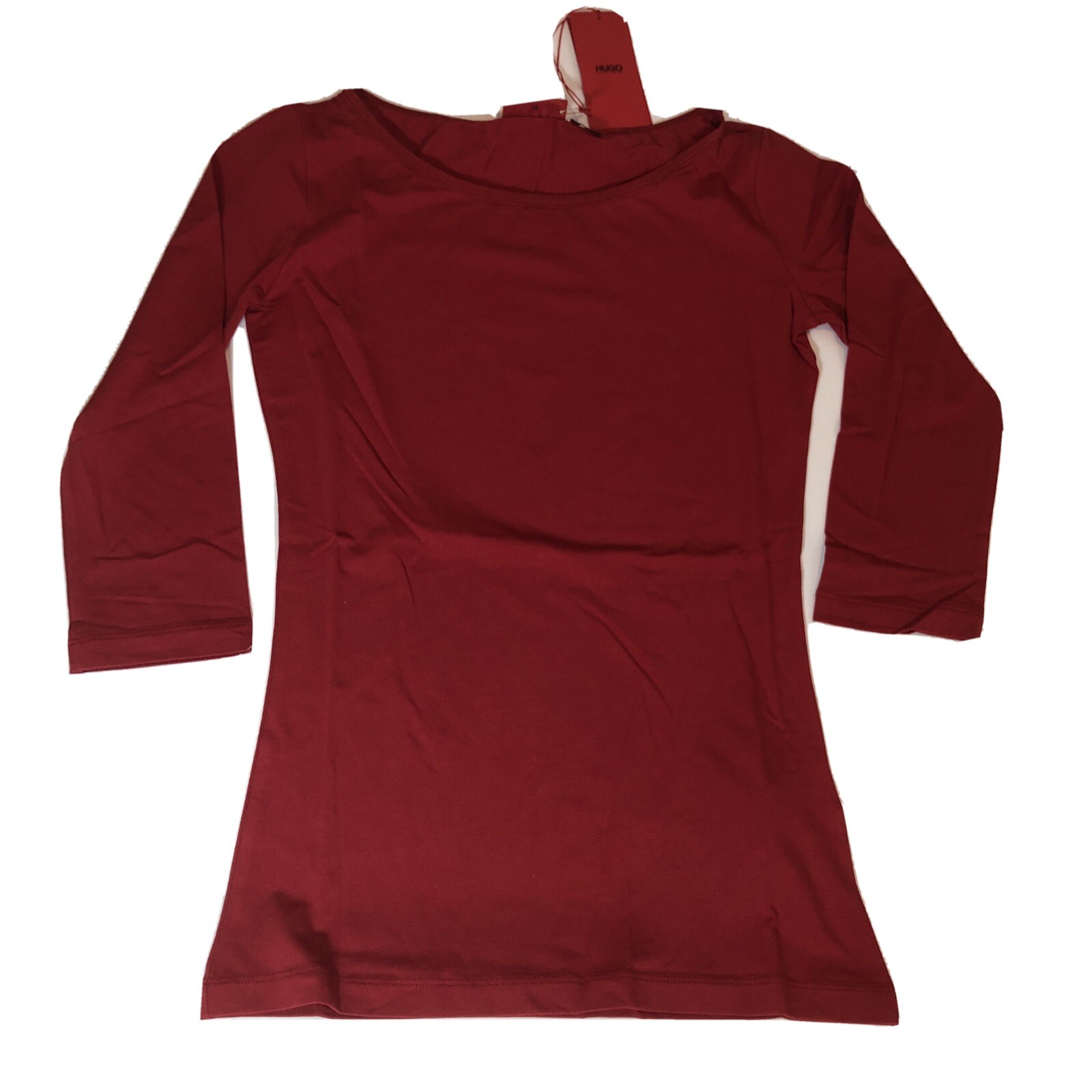 Hugo Boss Donnila Printed Long Sleeve Top Size XS NEW with tags