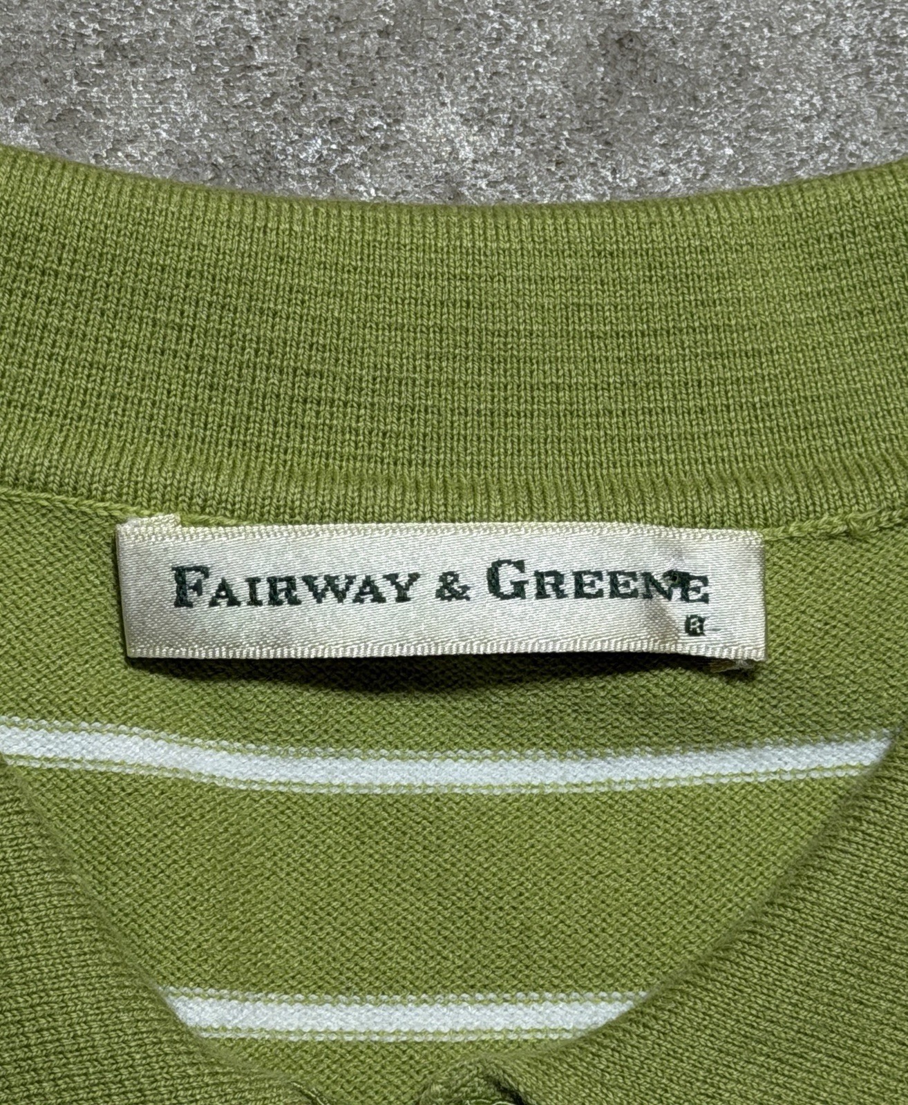 Vintage Fairway & Greene Masters Short Sleeve Lightweight Polo Shirt Size M