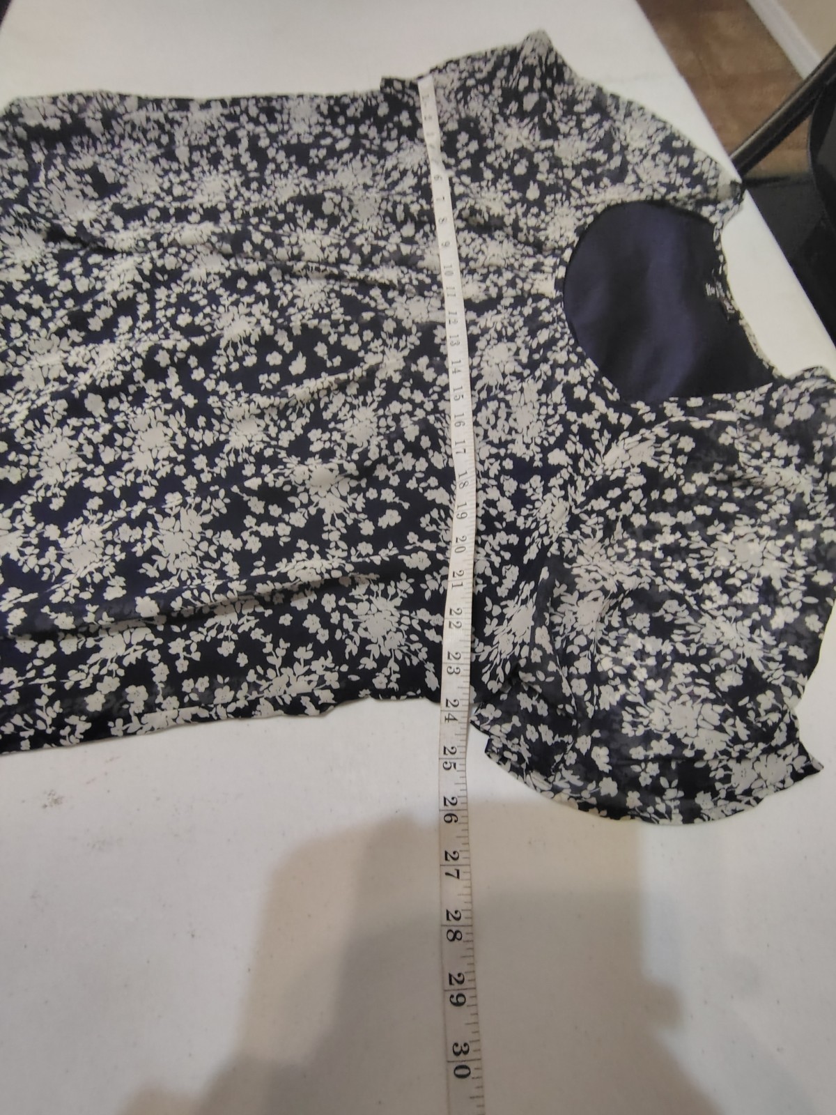 roz ali Women’s Blouses Floral Blue Navy White Size 2x