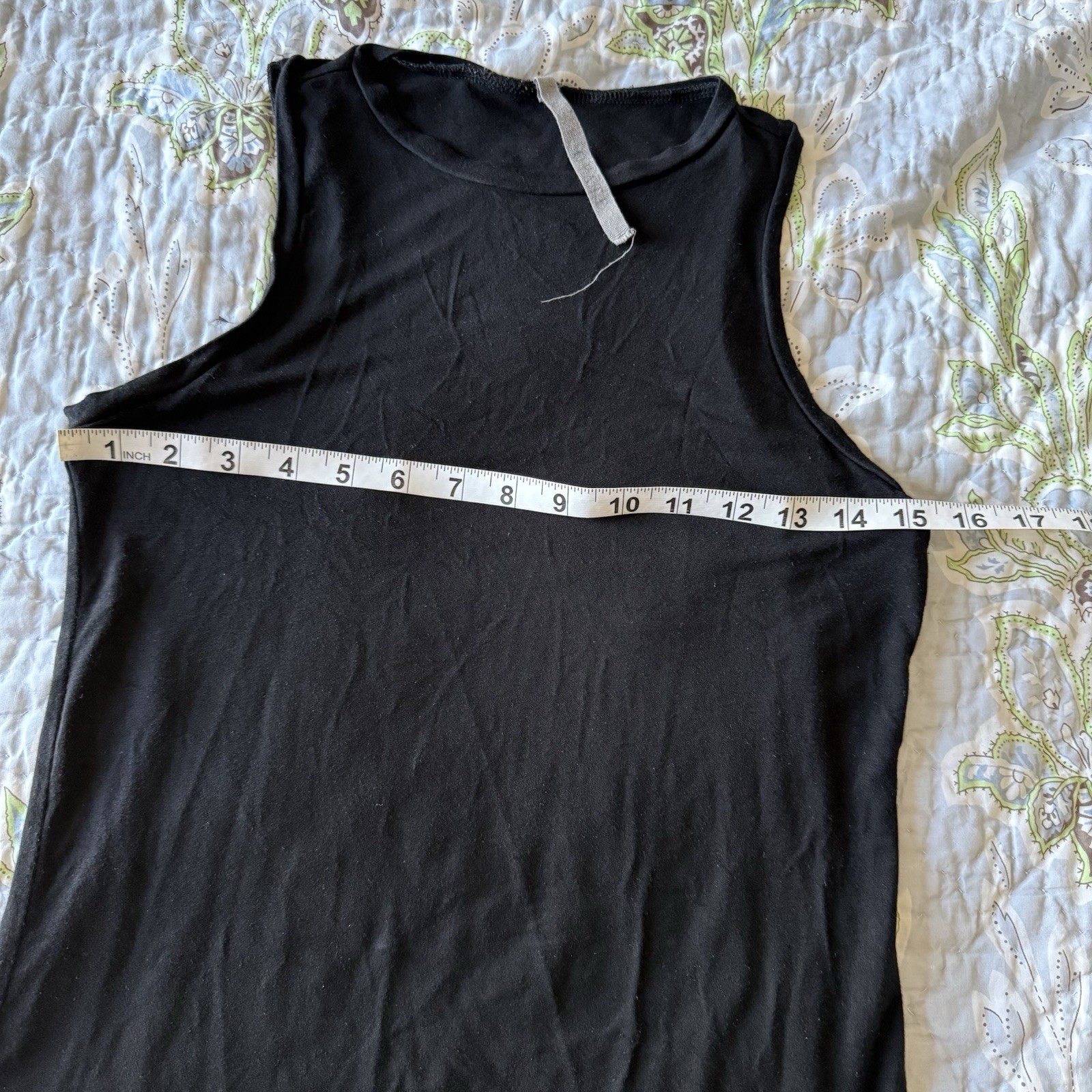 Ovate Black Bamboo Jersey Tank Top Women’s Small