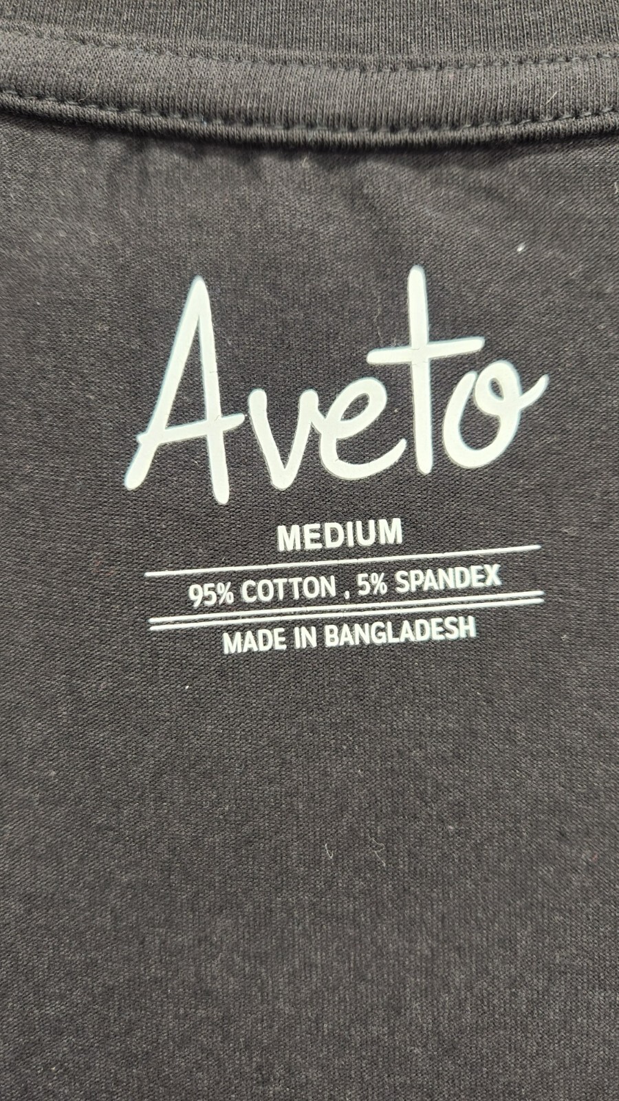 AVETO Juniors’ Scoop-Neck Cap-Sleeve T-Shirt Sz M Black M940