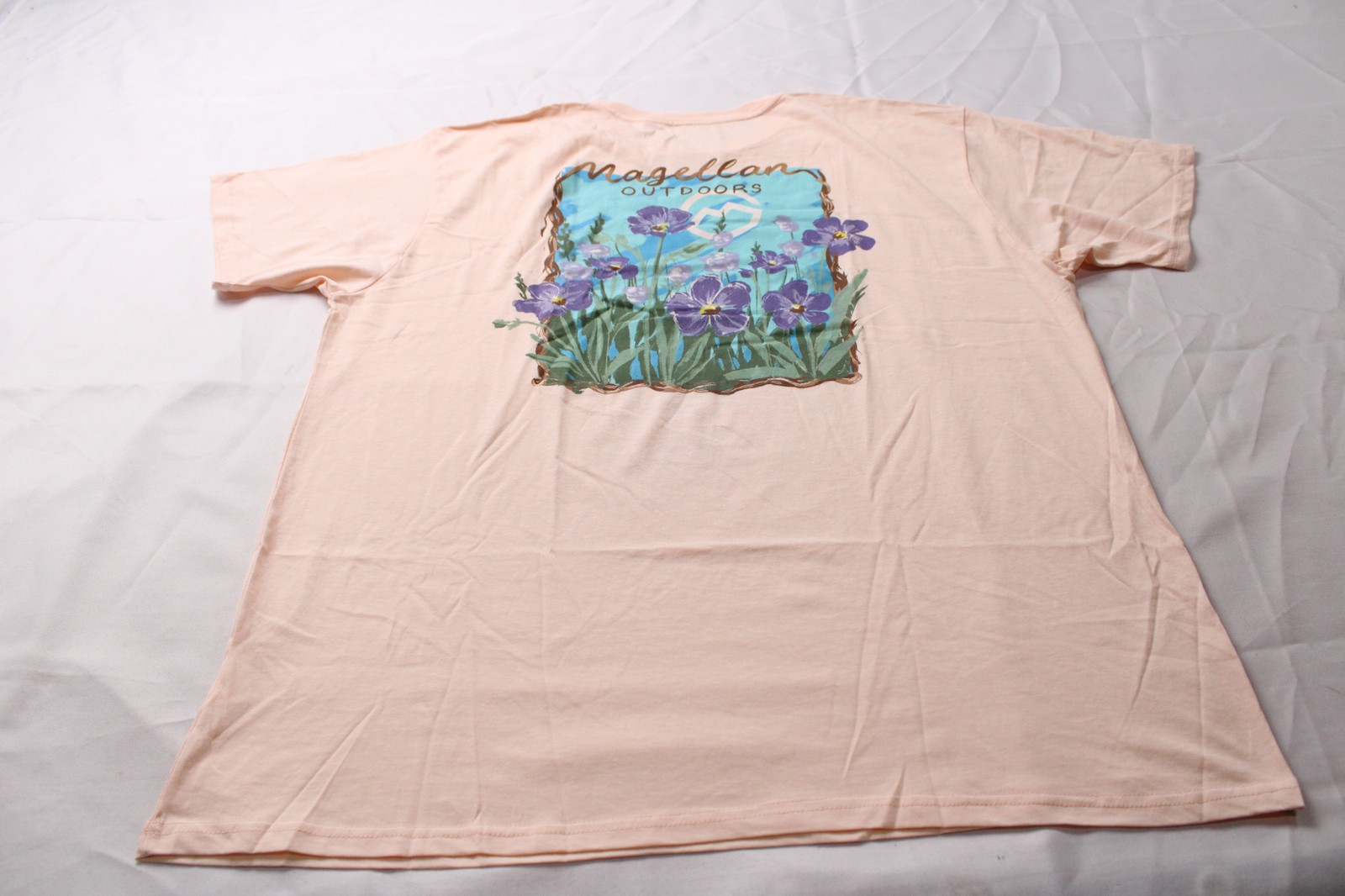 Magellan Outdoors Women’s Wildflowers Short Sleeve Tee EJ3 Rose Quartz Size 2XL
