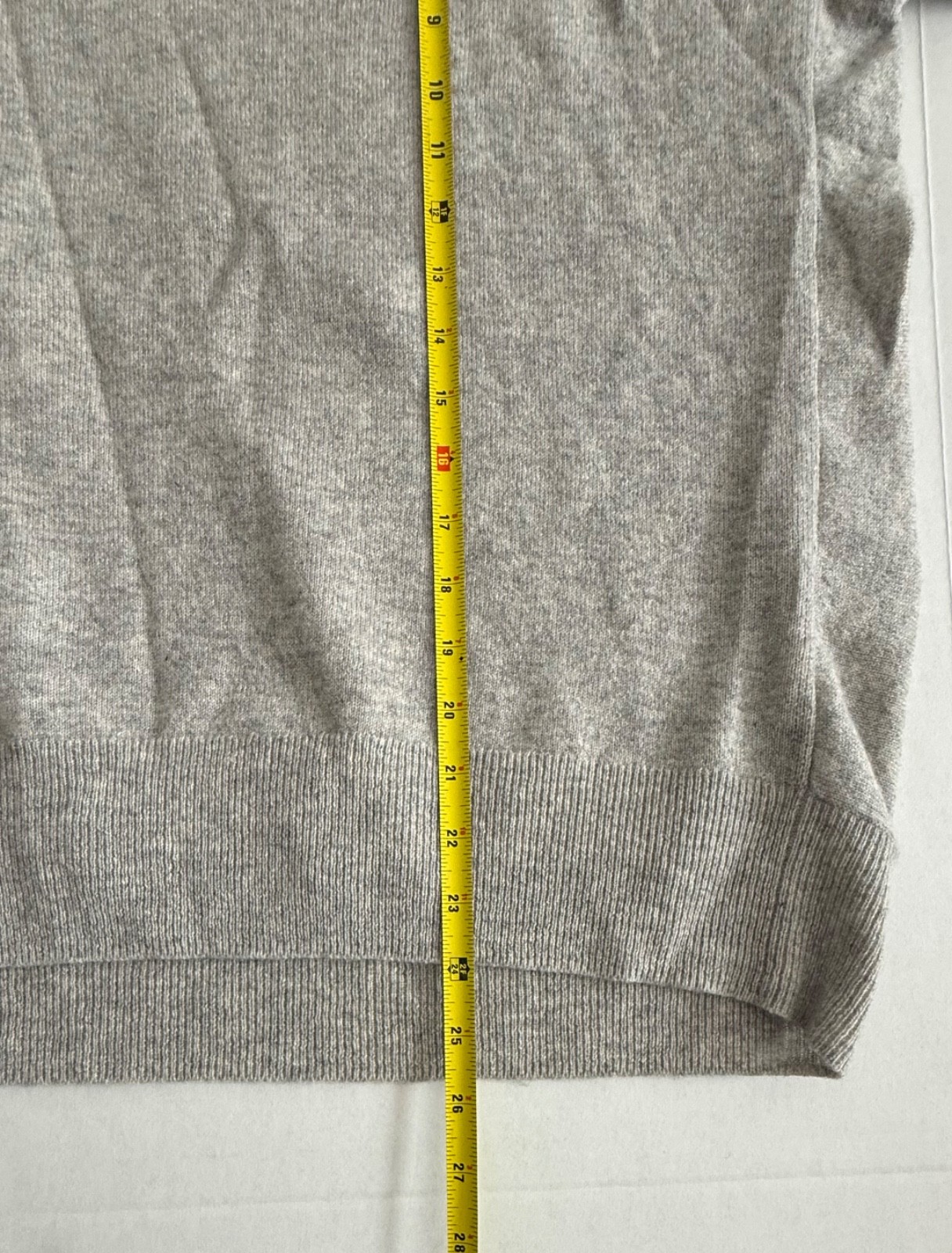 C.T.plage Light Gray Casual Short Sleeve Pullover Cashmere Top Size 36