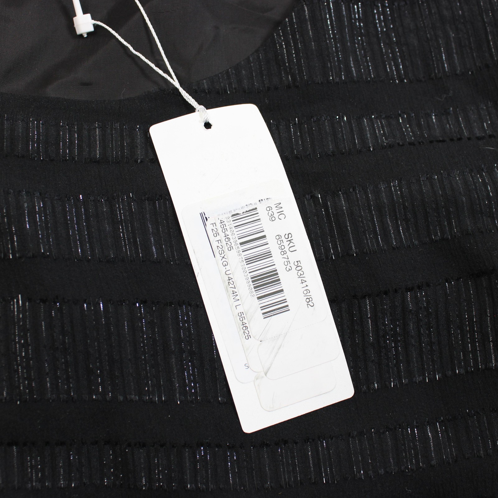 Eileen Fisher Silk Tank Top Women Large Black Silk Striped Lined Formal Tunic