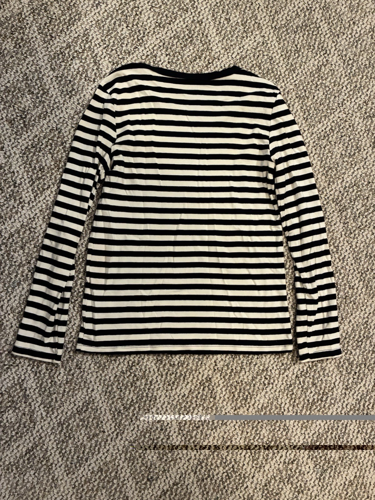 Joe Fresh Black and White Striped Shirt – Size L