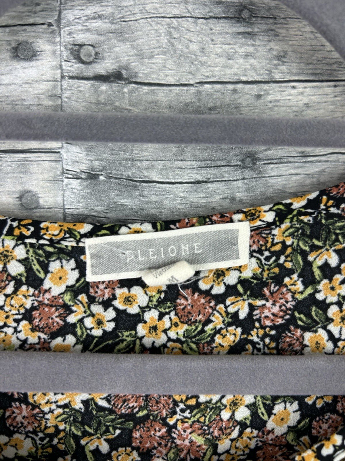 Pleione Women’s Medium Long Sleeve Floral Blouse