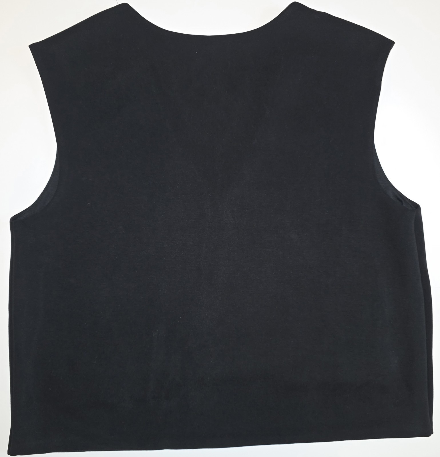NWT L Women’s V-Neck Vest Sophisticated Black Sheen A New Day MSRP $20