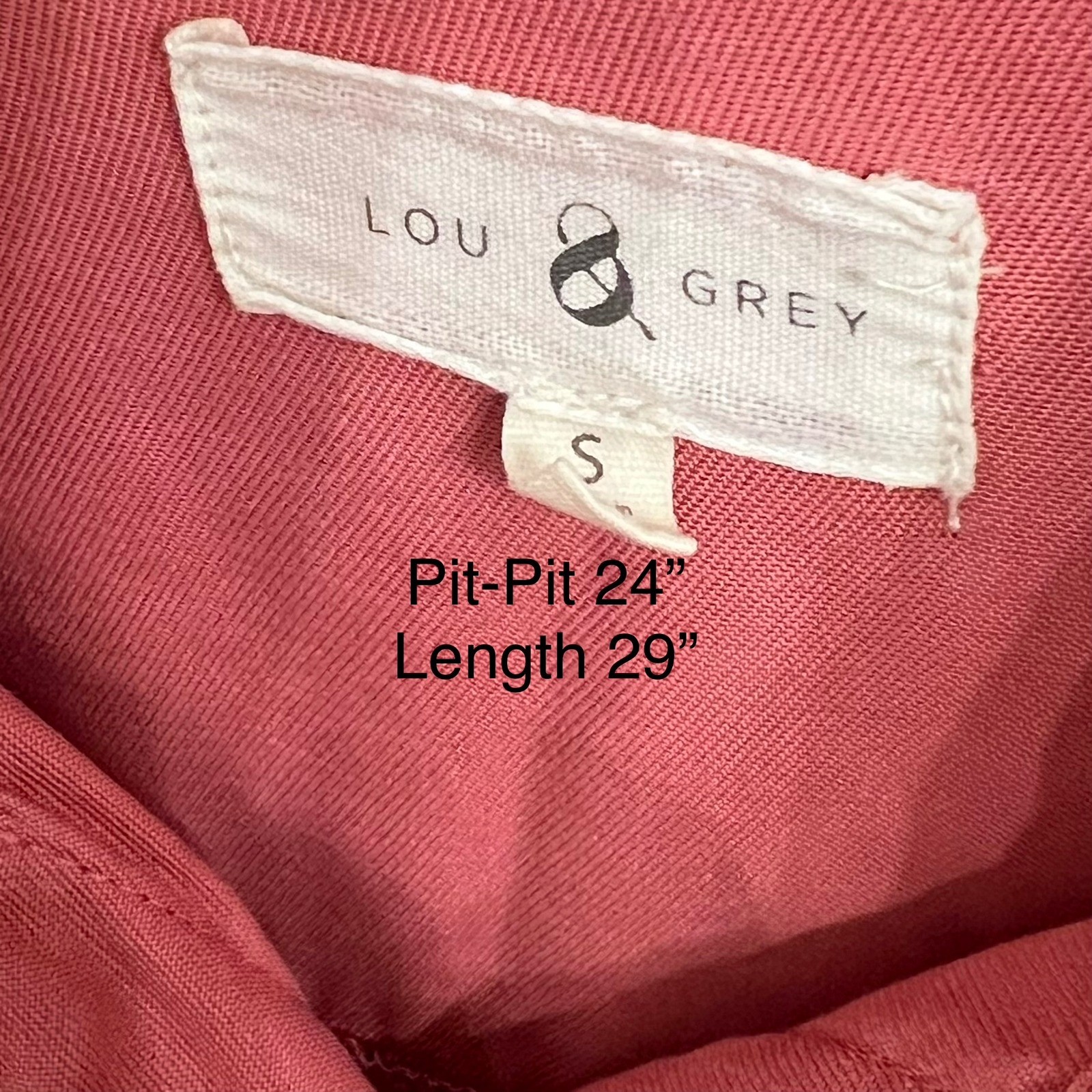 Lou & Grey Lyocell Button Down Shirt Oversized Utility Top Small Soft & Comfy