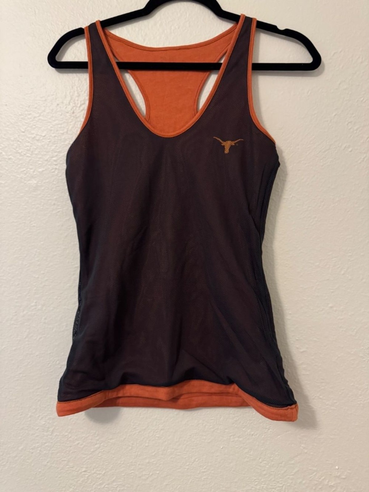 Majestic Section 101 Texas Longhorns Bevo Tank Top Reversible Size XS