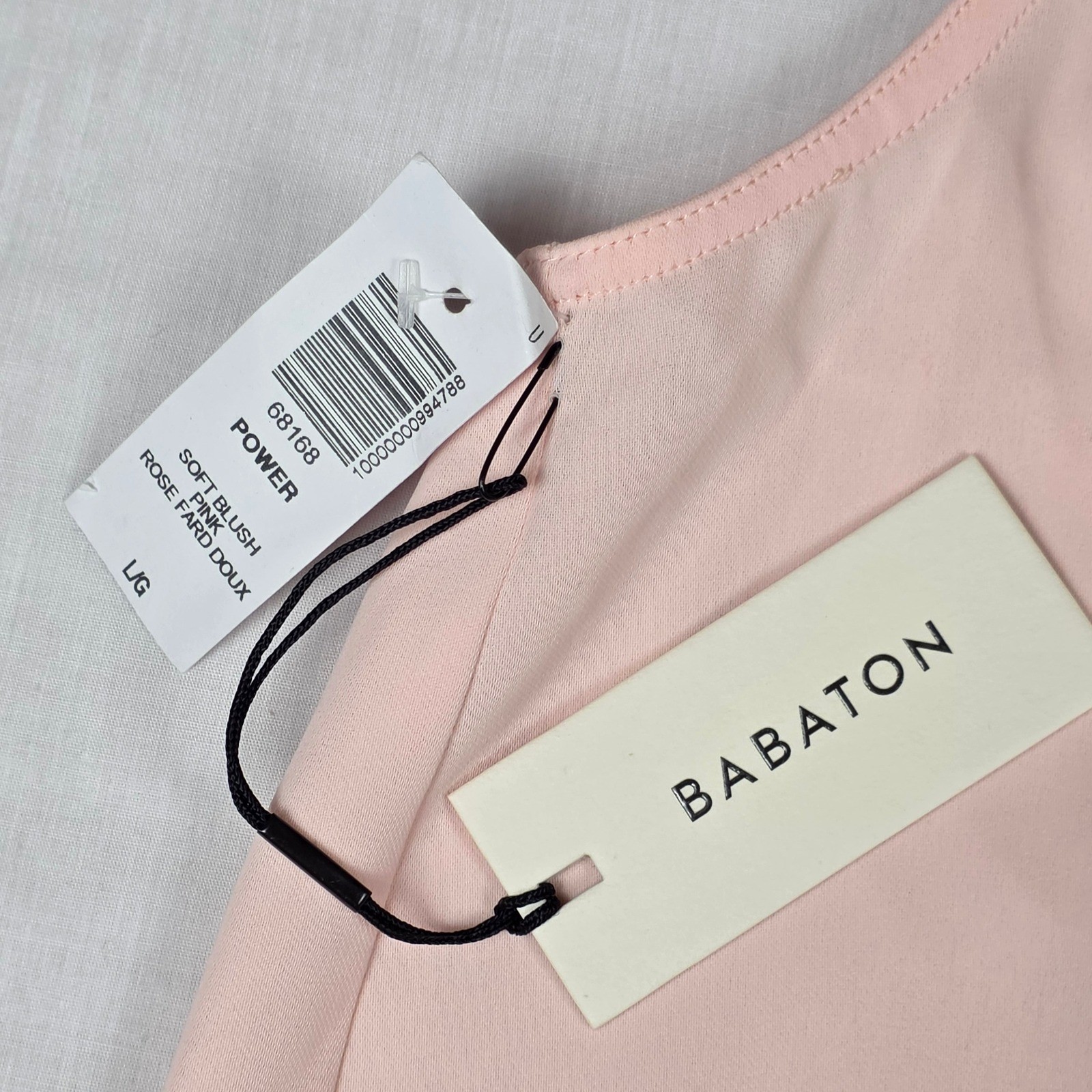 Aritzia Babaton Power Blouse Sleeveless Top Women Large Blush Pink V-Neck
