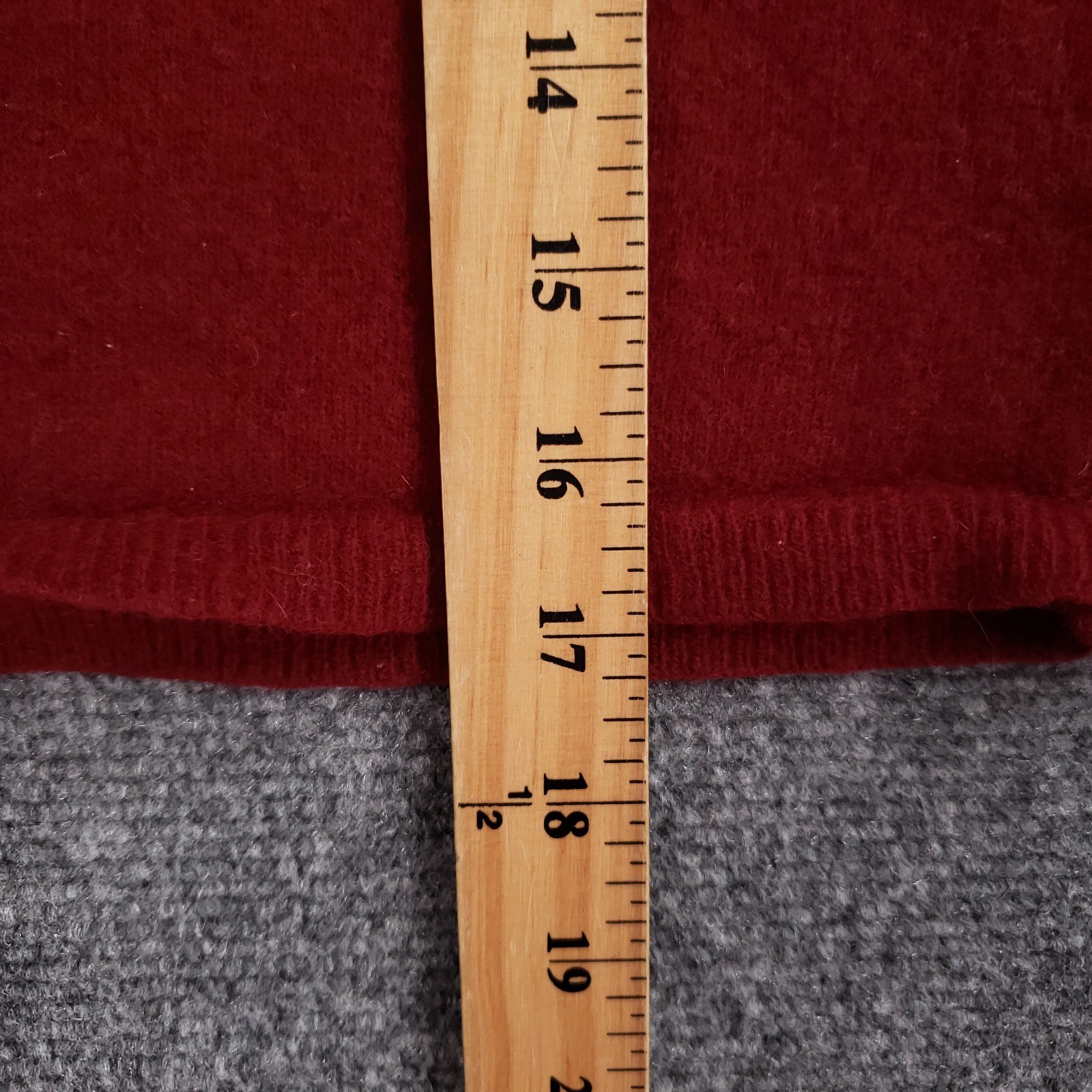 VTG Casual Corner Beaded Wool Blend Camisole Tank Top Womens Large Red Cropped