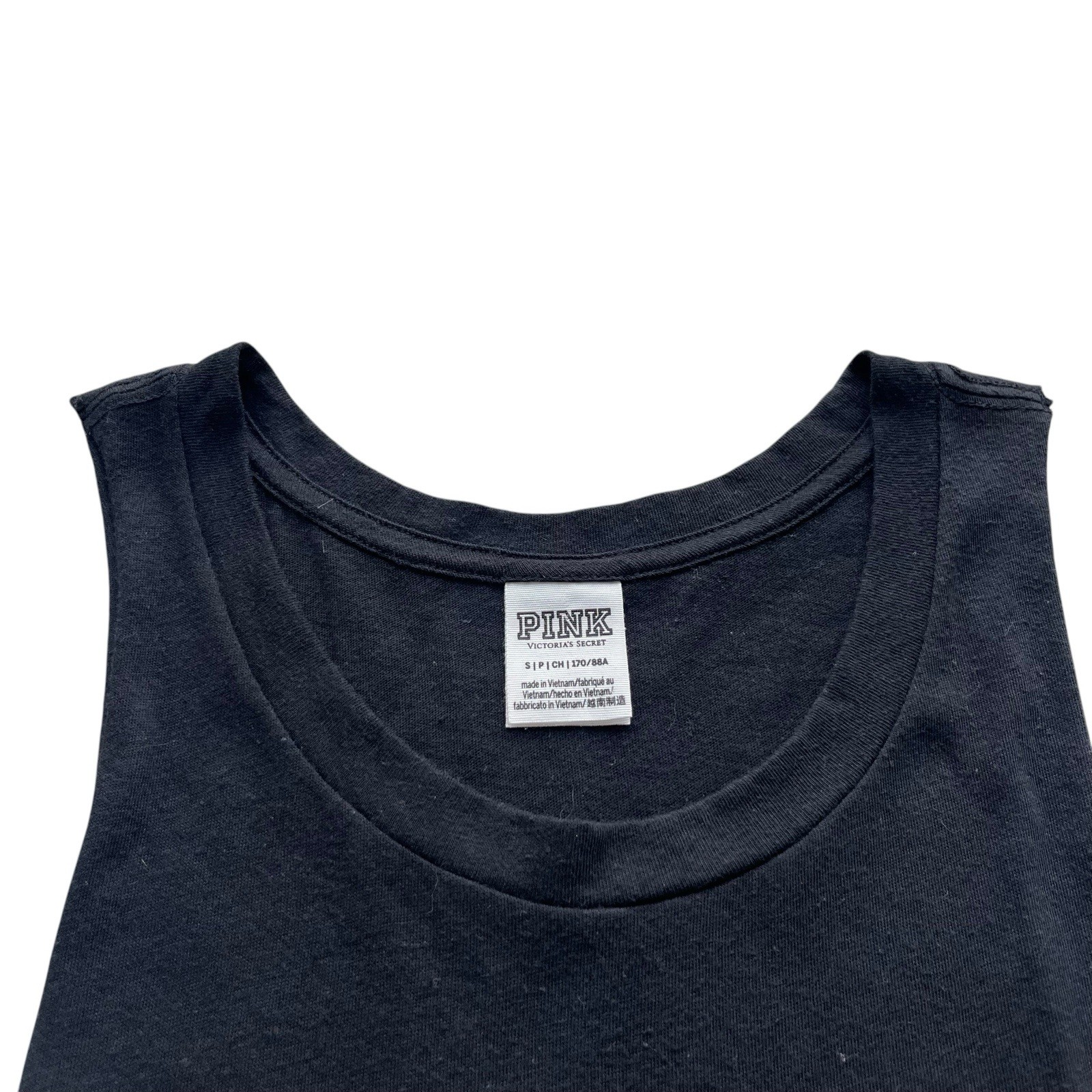Pink Victoria’s Secret Womens S Black Red Silver Blue Sequins Merica Muscle Tank
