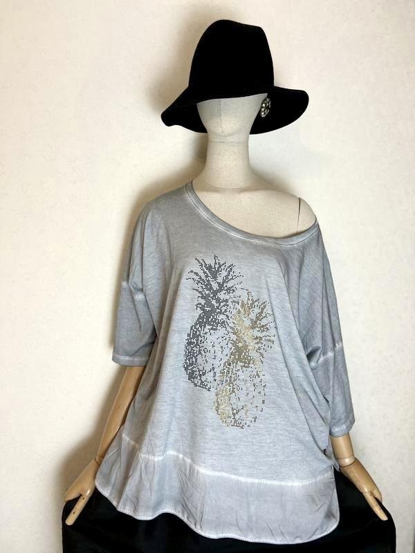 Women Ballin Shirt Grey Cotton 52 / 5XL / 60