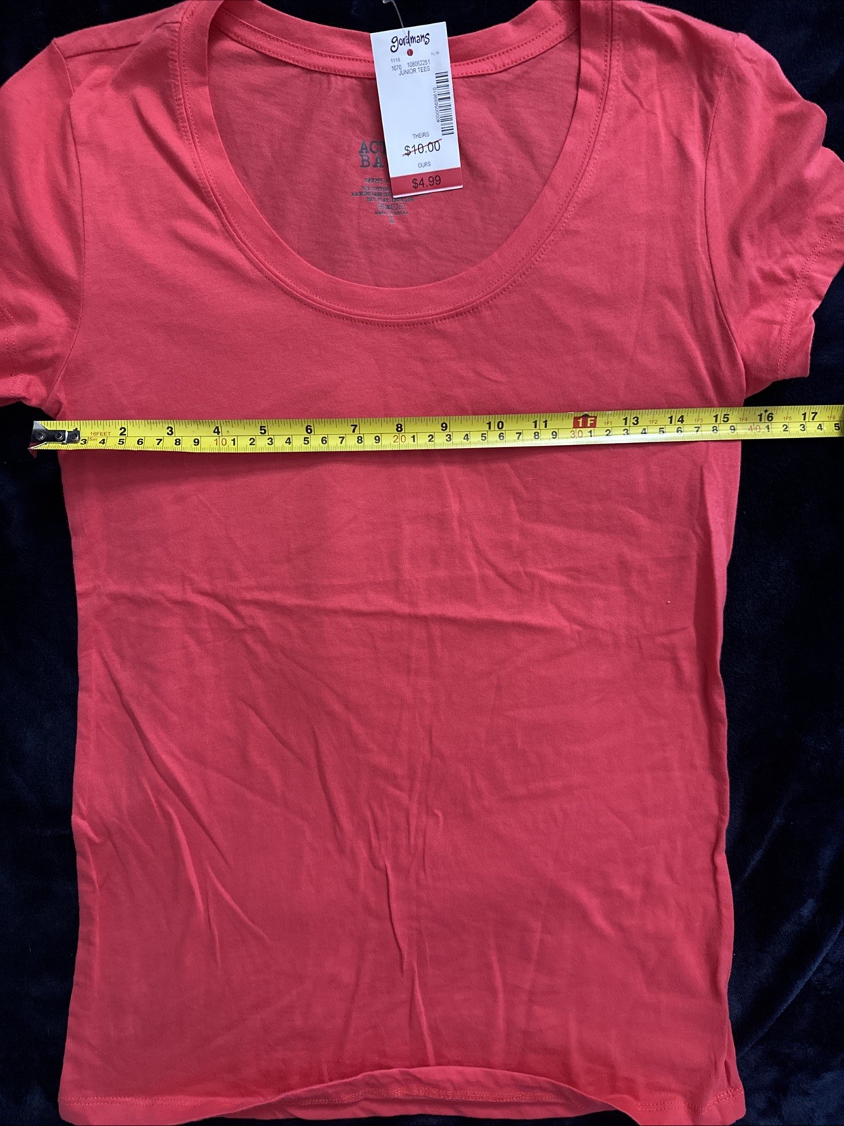 3~ Junior Active Basic Tee Shirts Size L