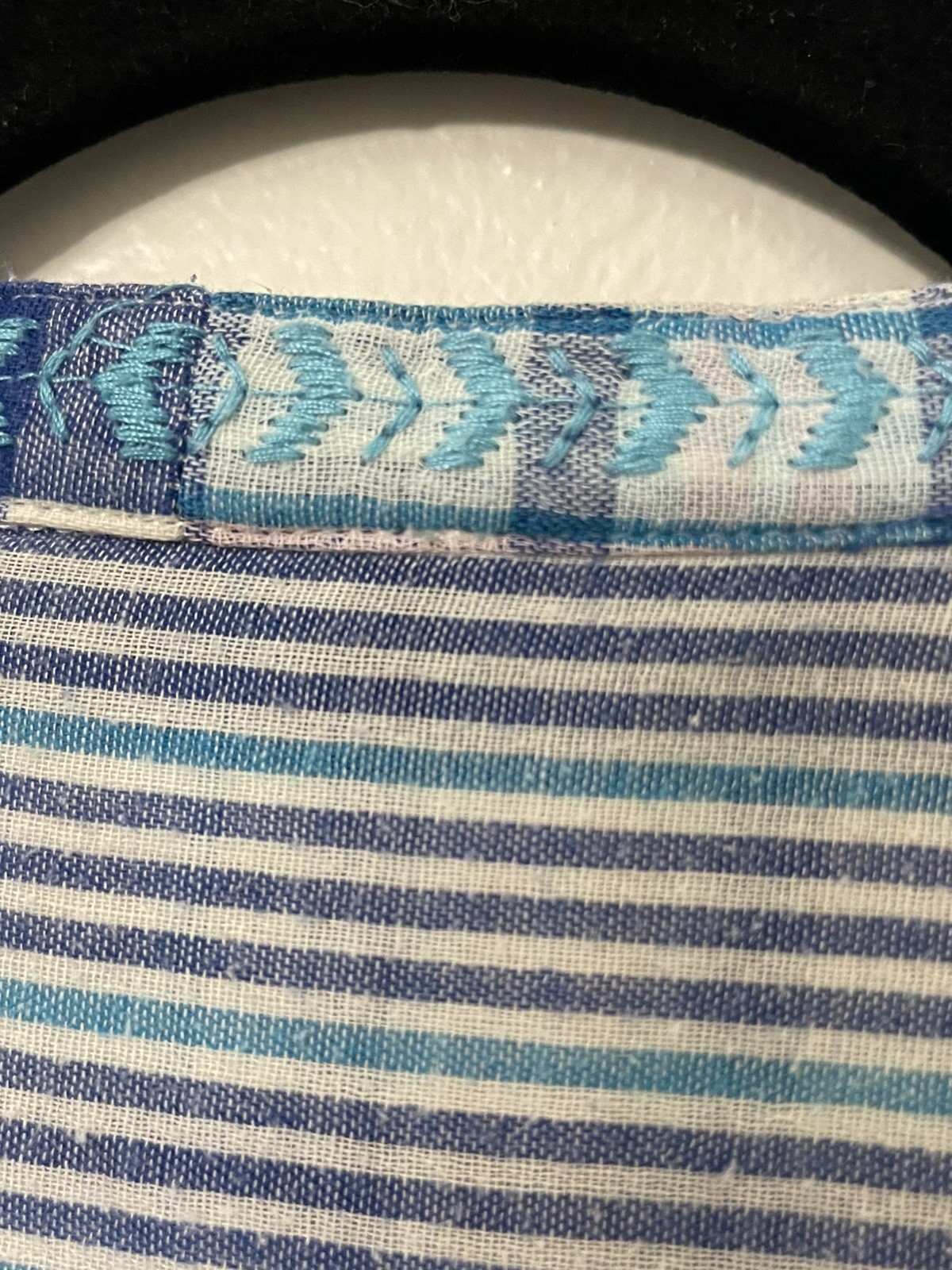Angel Heart Boutique Embroidered Top Plaid Boho, Vacation Laganlook 2XL