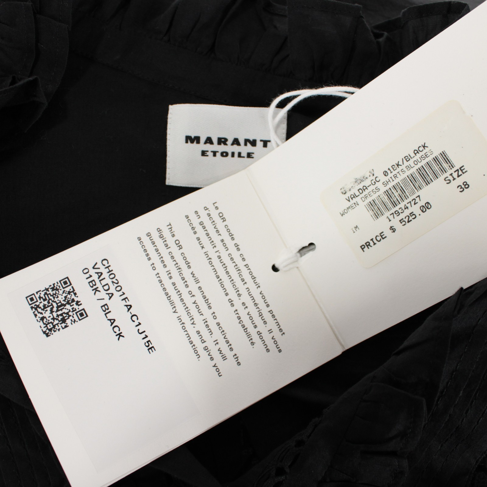 Isabel Marant Etoile NWT Valda Semi Sheer Top Size 38 (US 6) in Black