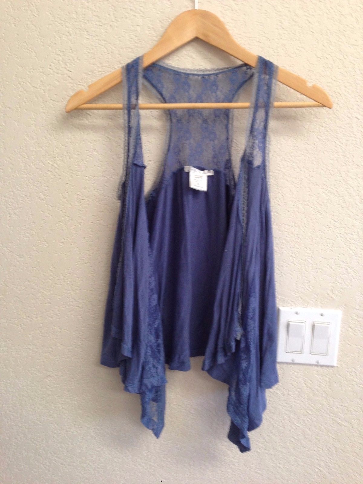Charlotte Russe Smoke Blue Vest Size M
