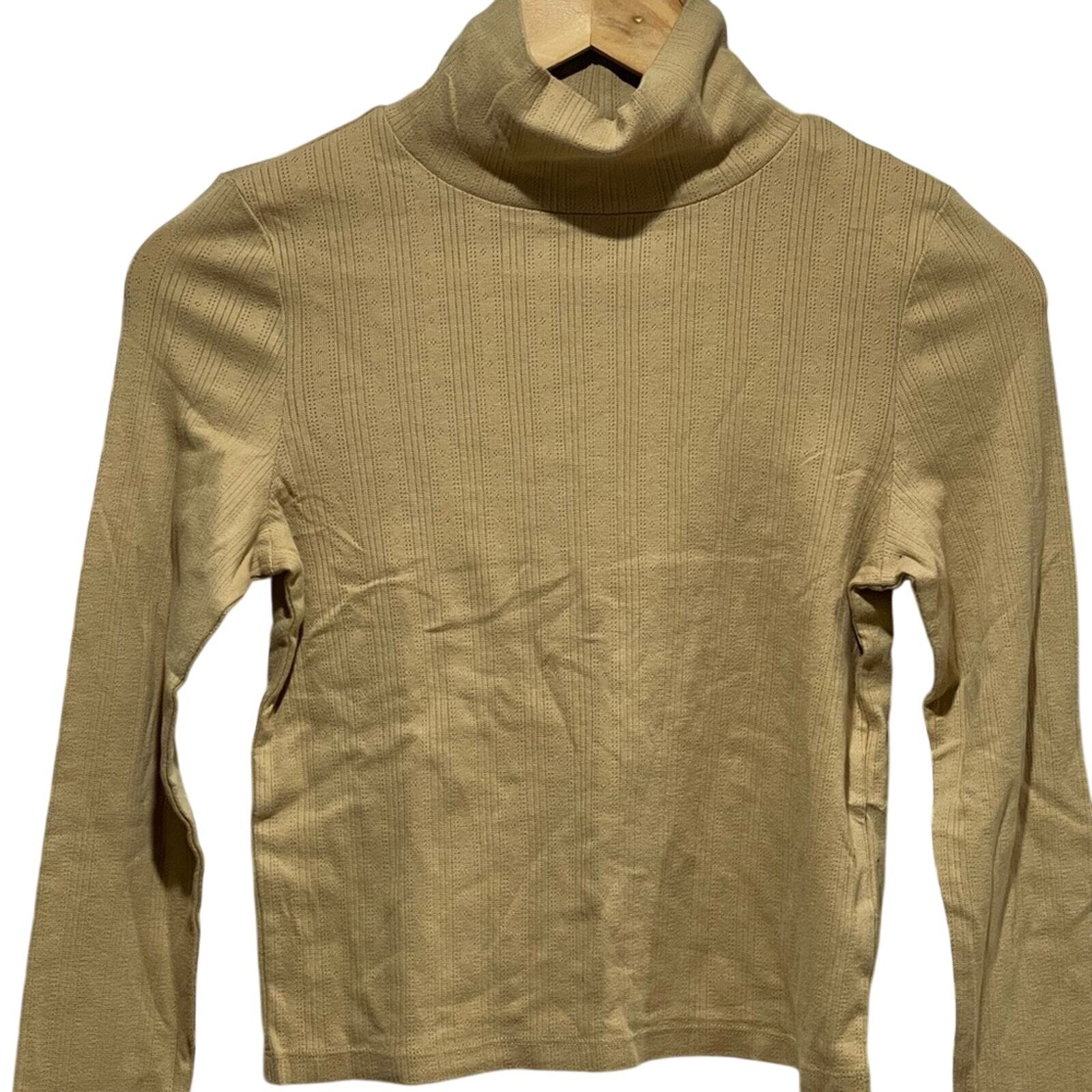 NWT American Eagle Women’s Long Sleeve Sz S Cropped Mockneck