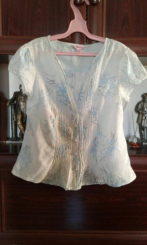 Women Monsoon shirt blue cotton 40/L