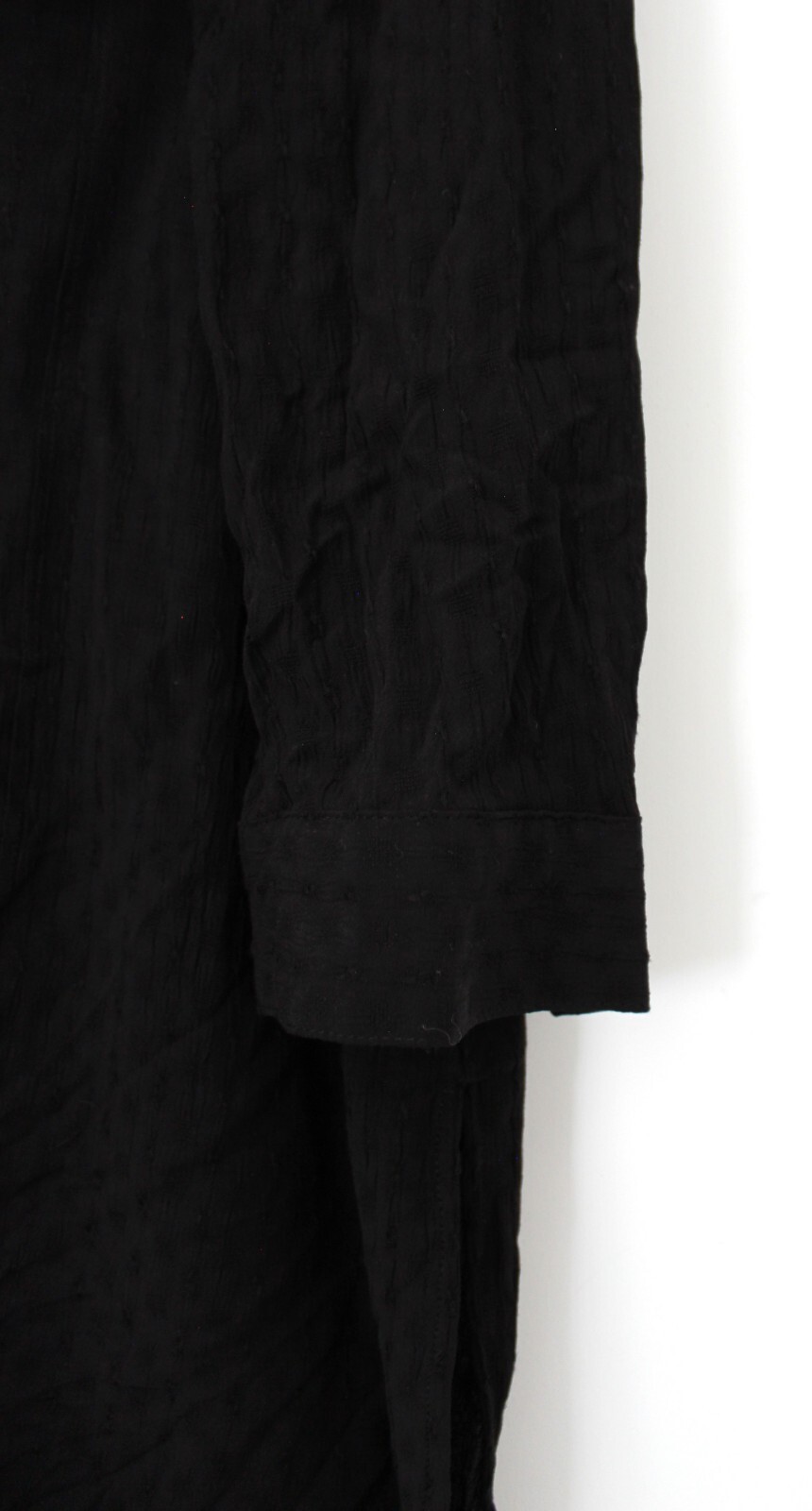 Time and Tru Women’s Maternity Tie Front Woven Top Black Soot Multisize NWT