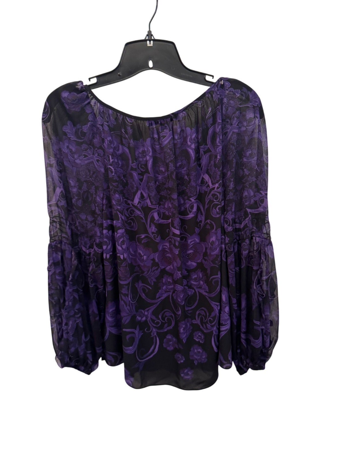 Inc women’s purple and black long sleeve top size M