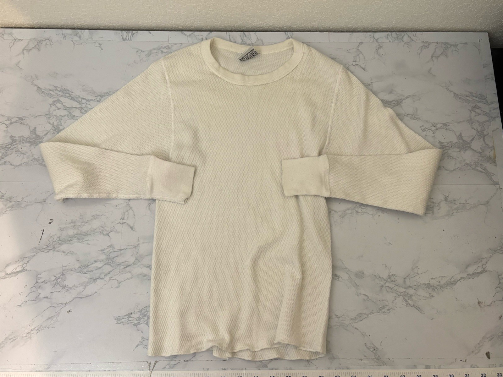 Vintage Mervyns Partners Top And Bottoms Womens Medium Ribbed Set White K2