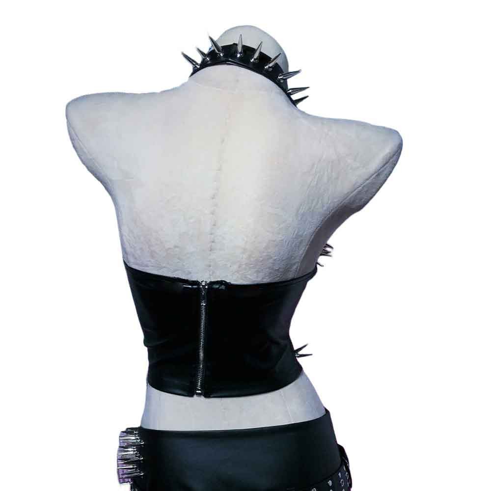 Goth Tops Spiked Gothic Tank Y2K Emo Clothing Punk Rock Clothes Vkei Grunge Q2