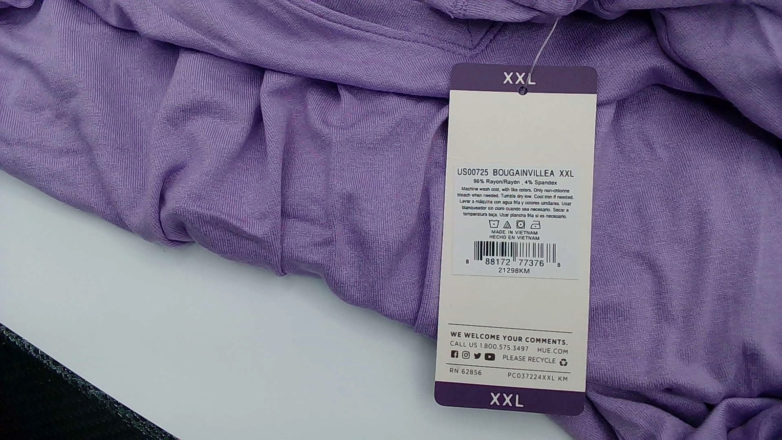 Hue Short Sleeve V-Neck Super Soft Stretch Perfect Legging Tunic Tee XXL