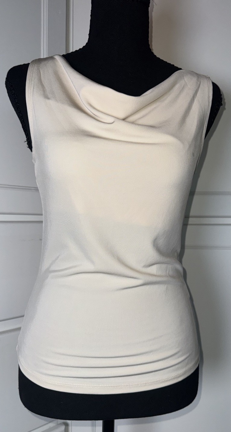 WAYF Women’s Small Parchment Cowl Neck Sleeveless Top NWT Nordstrom