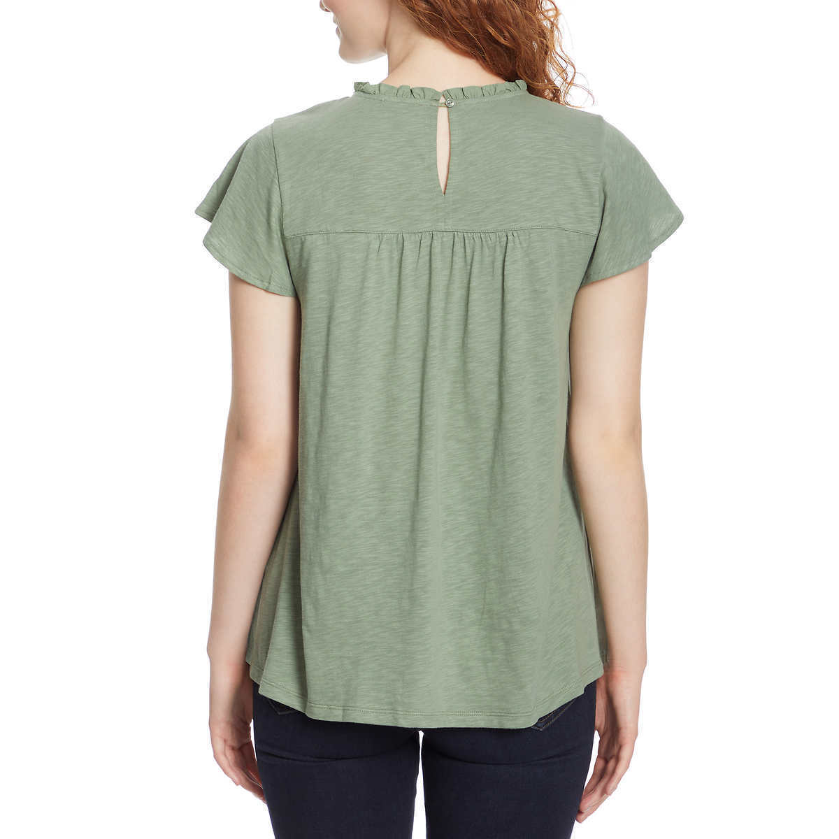 Ella Moss Ladies’ Lace Trim Knit Top *Choose Color & Size*