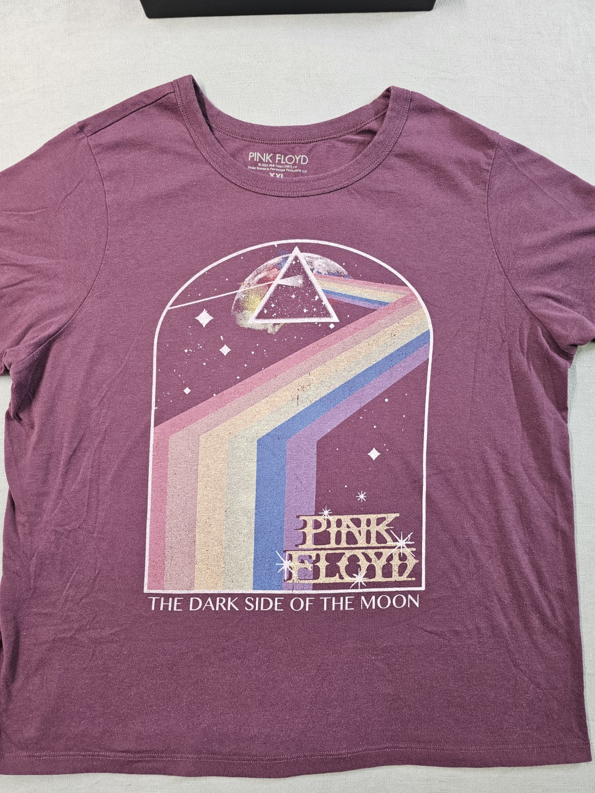 Retro Women’s Pink Floyd Shirt XXL Dark Side Of The Moon Classic Rock Band Music