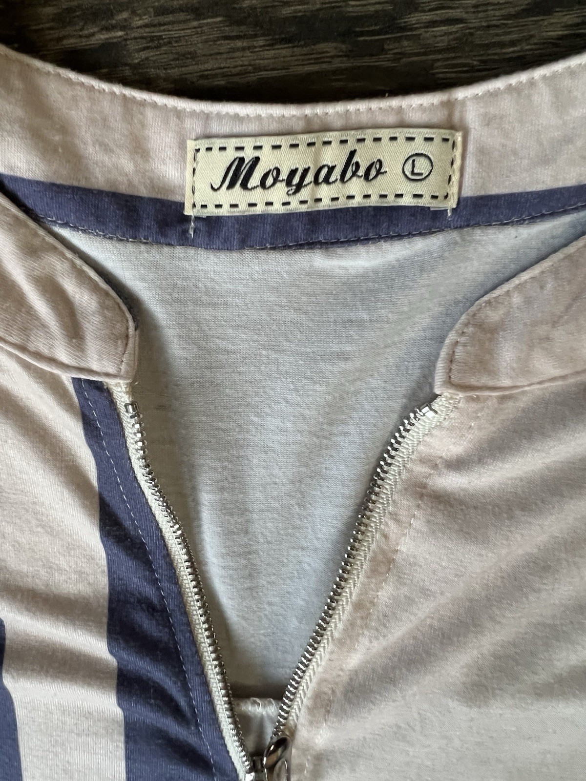 Moyabo Plaid Zip Neck Blouse Large Preppy Streetwear Chic