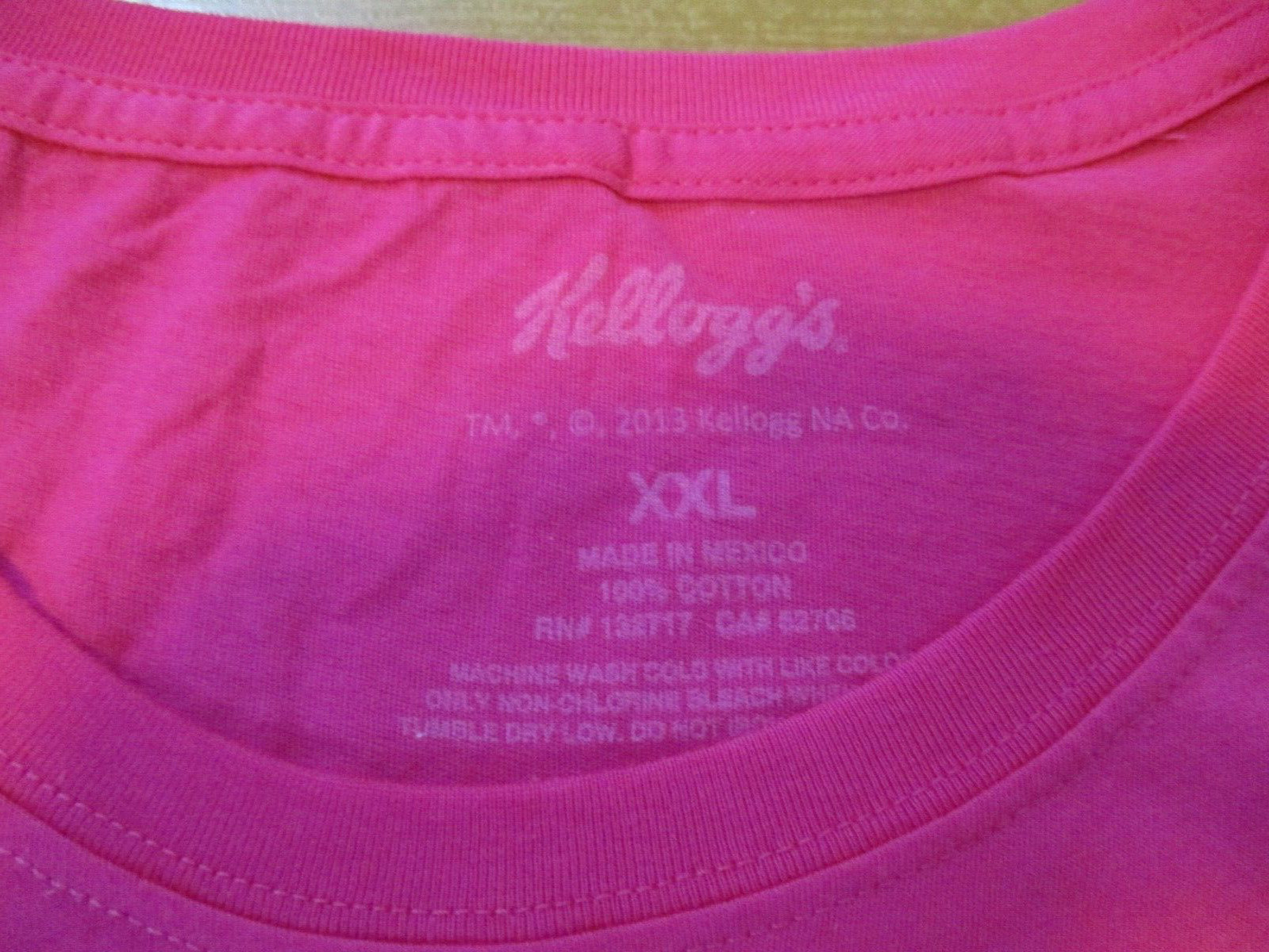 Vintage Toucan Sam Froot Loops Shirt Womens XXL Hot Pink Nerdy Birdy Promo