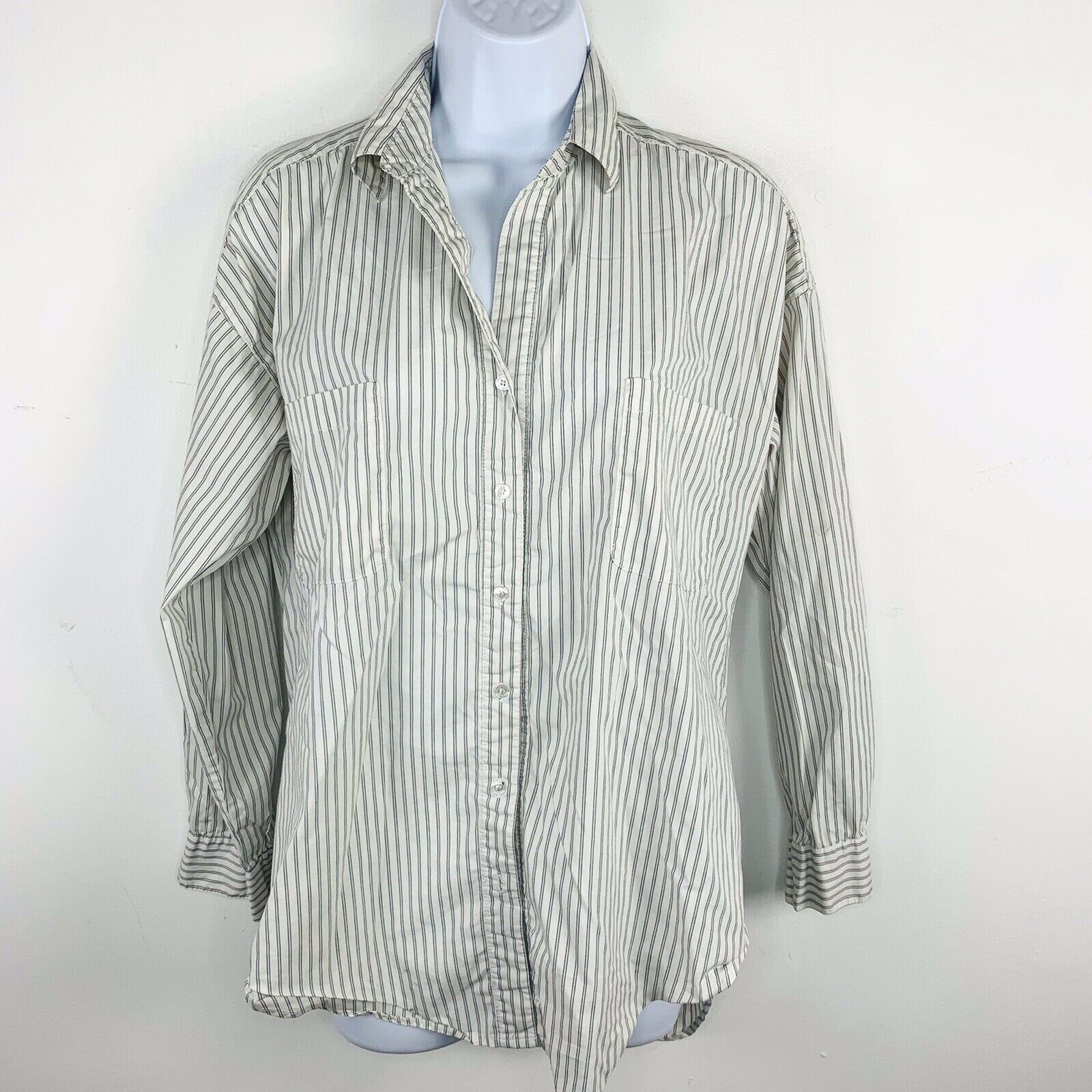 American Rag Cie Top sz XS Gray Blue Light Academia Corporate Casual Timeless