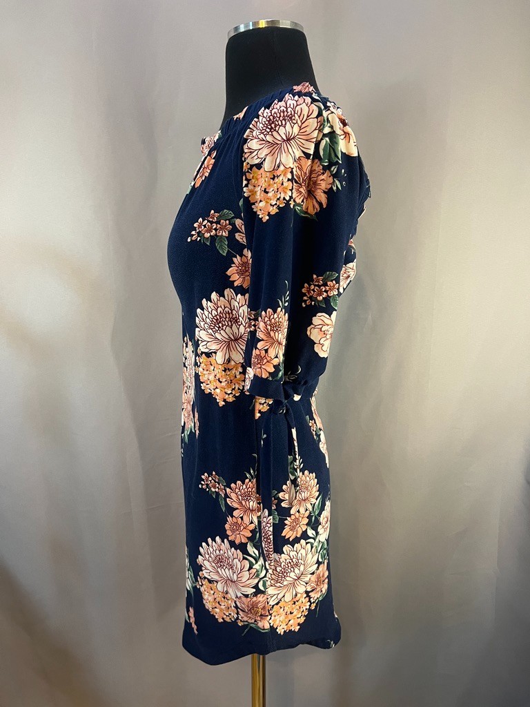 Daily Ritual Women’s Floral Blouse Medium Boho Cottagecore Lounge Off Shoulder