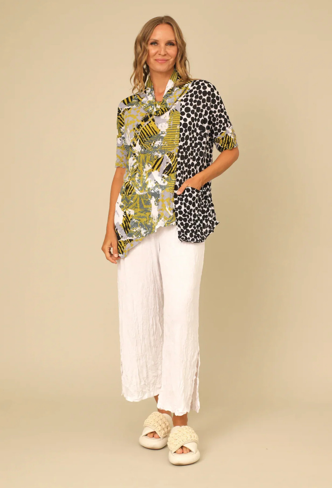 Felina Top in Crinkle Mesh by Chalet et Ceci – CLOSEOUT
