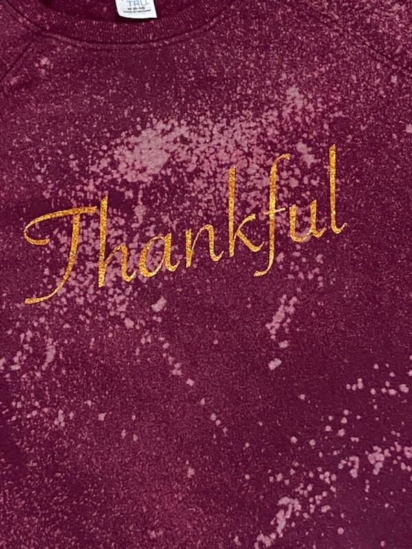NWT Womens Girls THANKSGIVING THANKFUL Crew Neck Sweatshirts Boutique Size XXL
