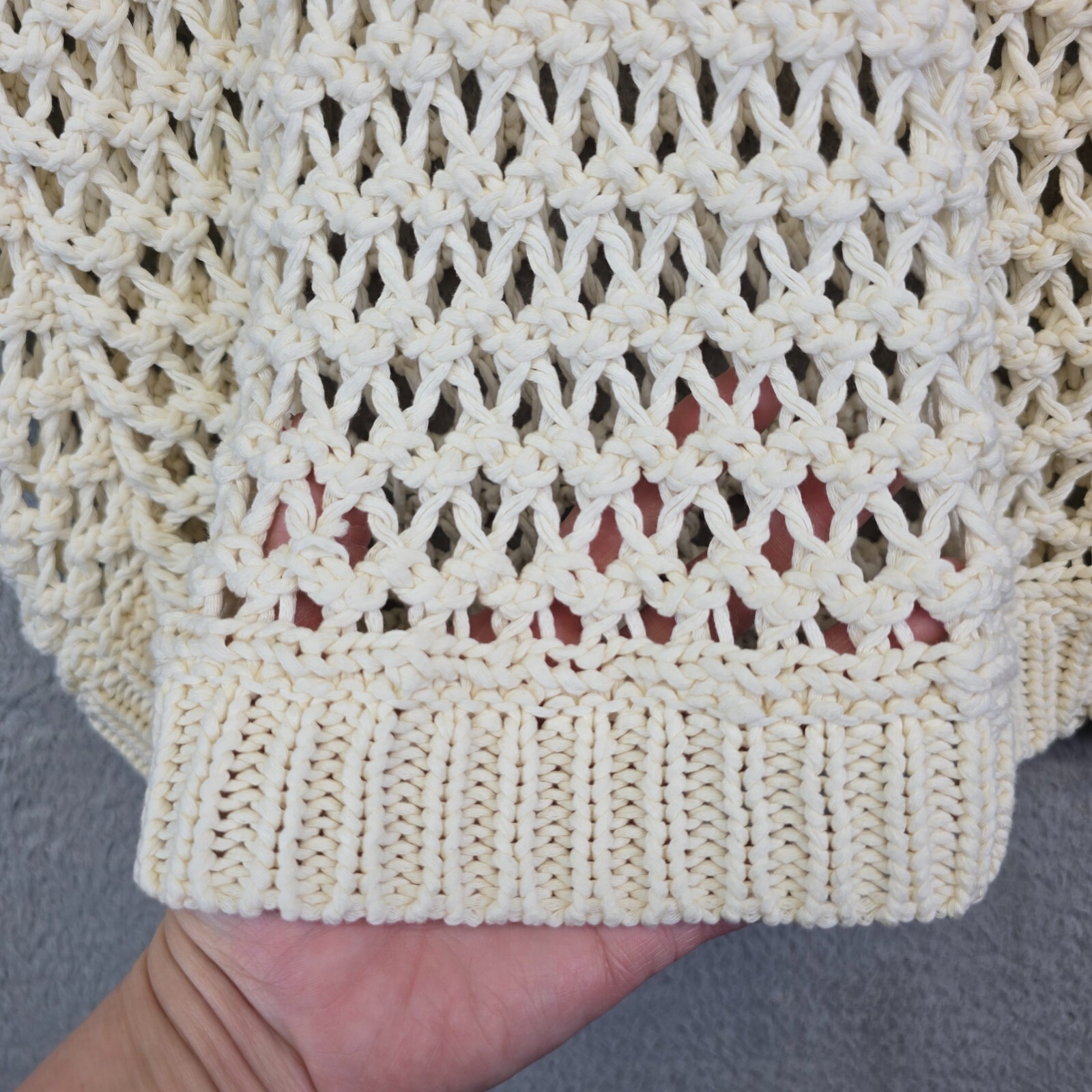 Tildon Crochet Top Womens M Knit Pullover Coastal Grandma Resort Beachy Festival